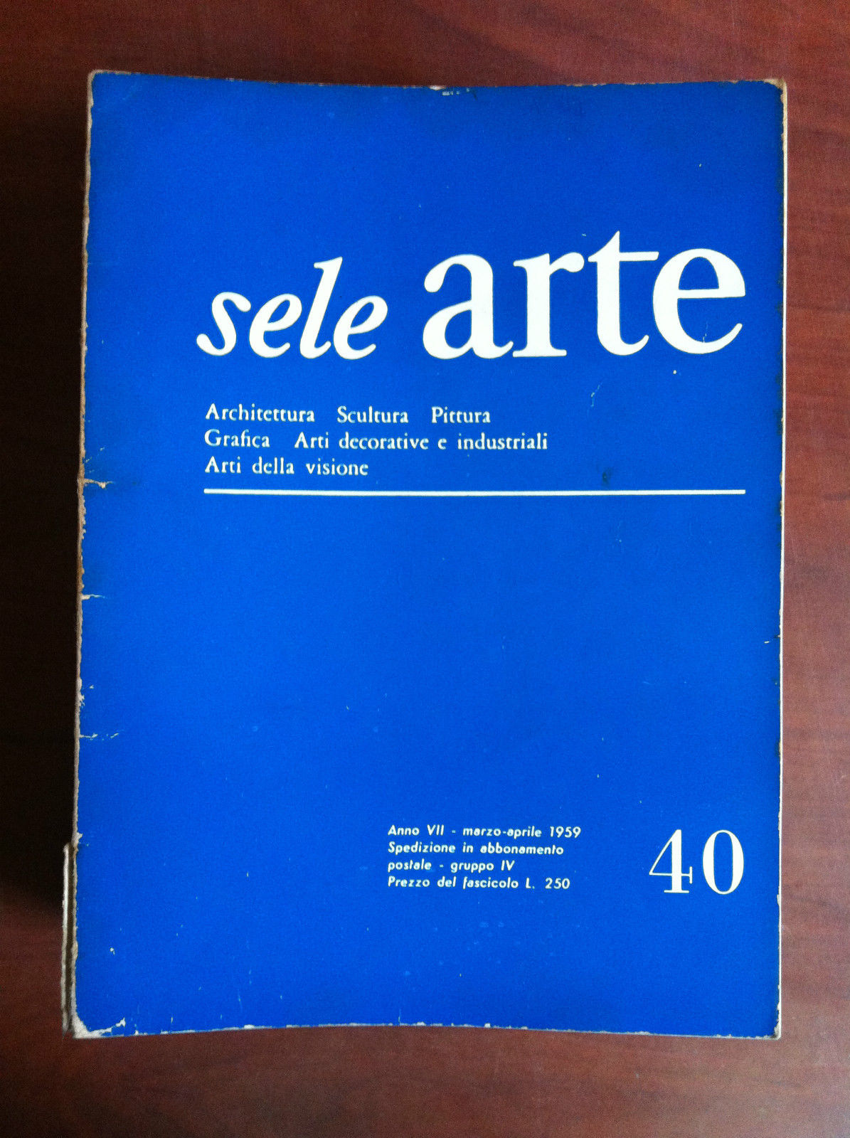 sele ARTE Anno VII n^ 39 Marzo/Aprile 1959 - E18868