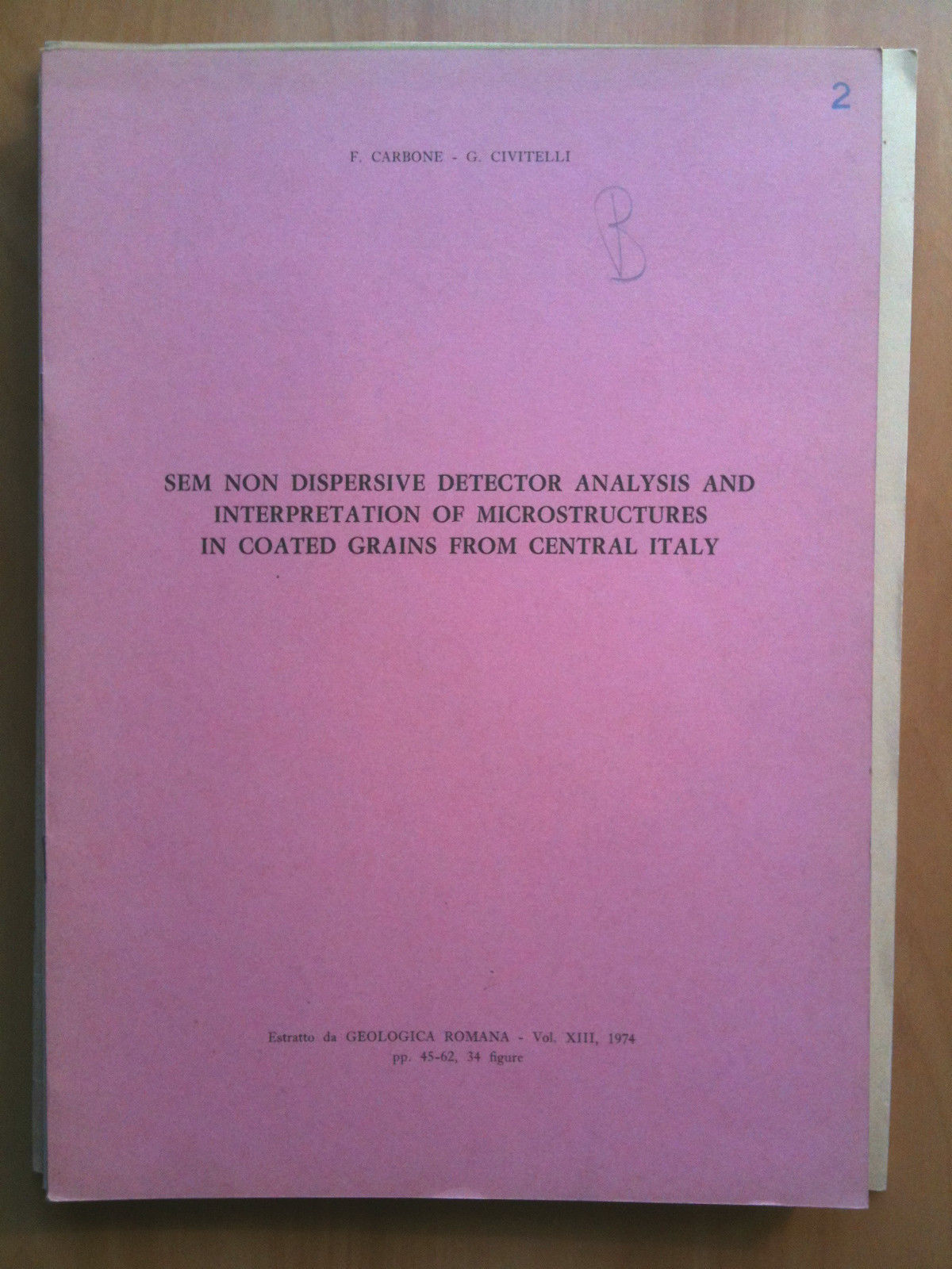 Sem non dispersive microstructures coated grains central Italy