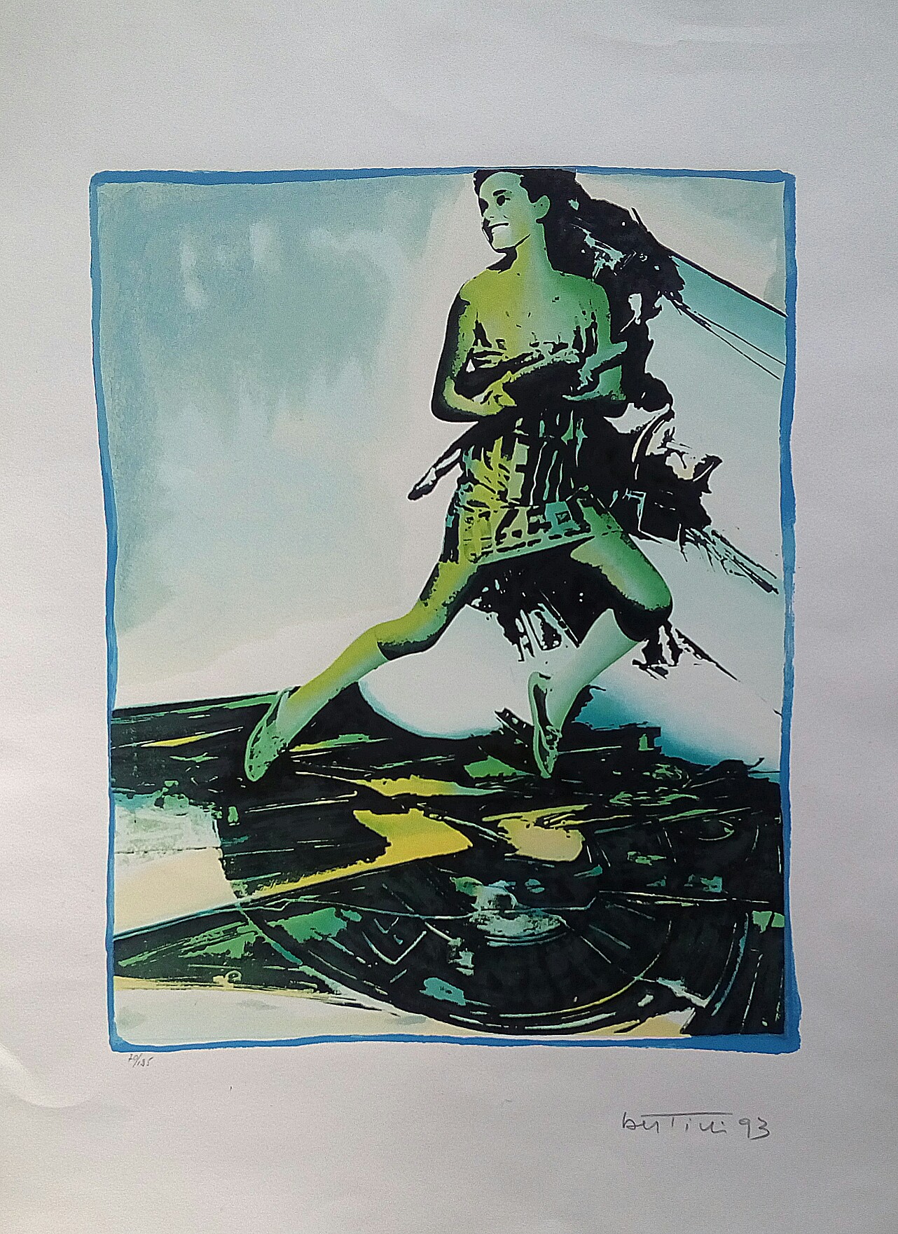 Serigrafia Materica di Gianni Bertini 1993