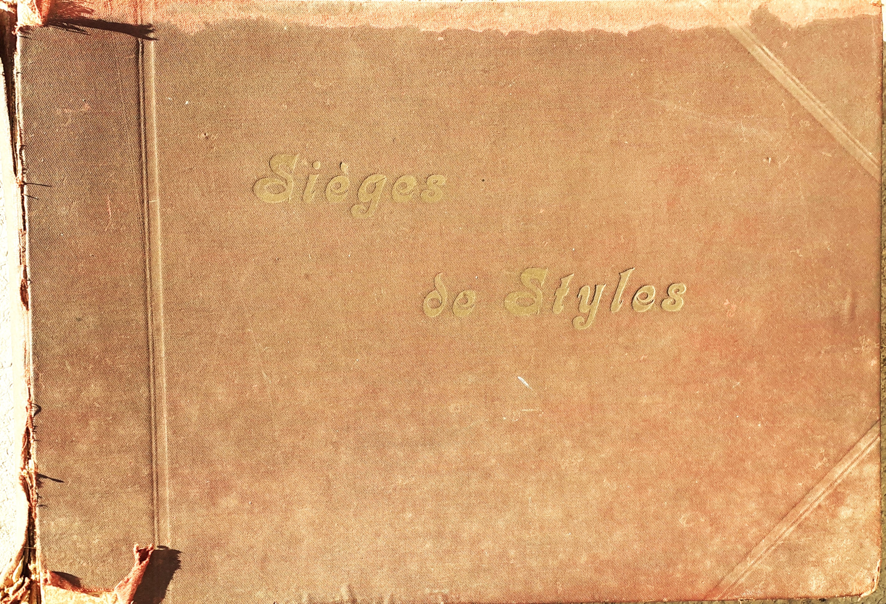 Sièges de Styles libro campionari di sedute fine '800