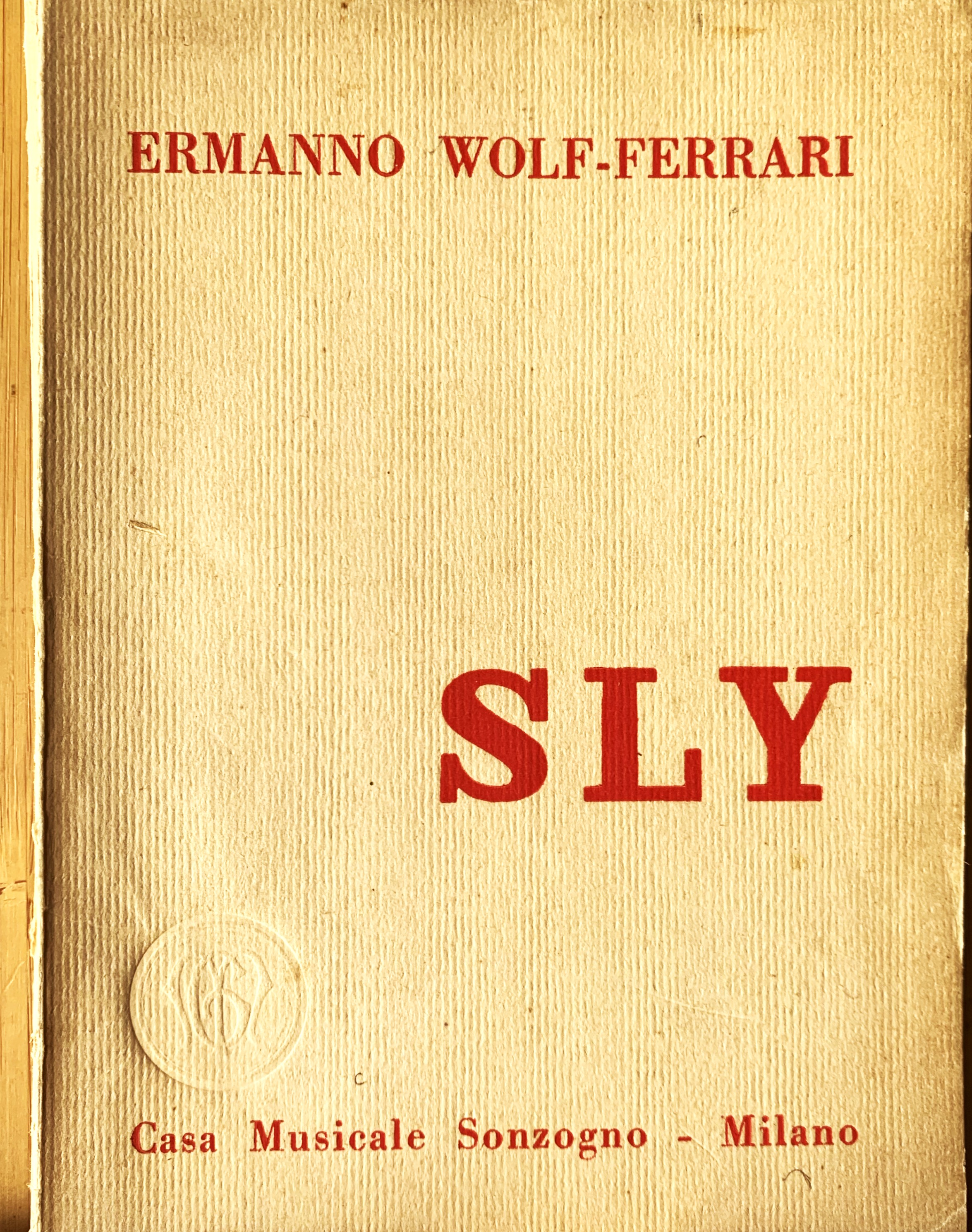 Sly ovvero la Leggenda del dormiente risvegliato. Dramma in 3 …