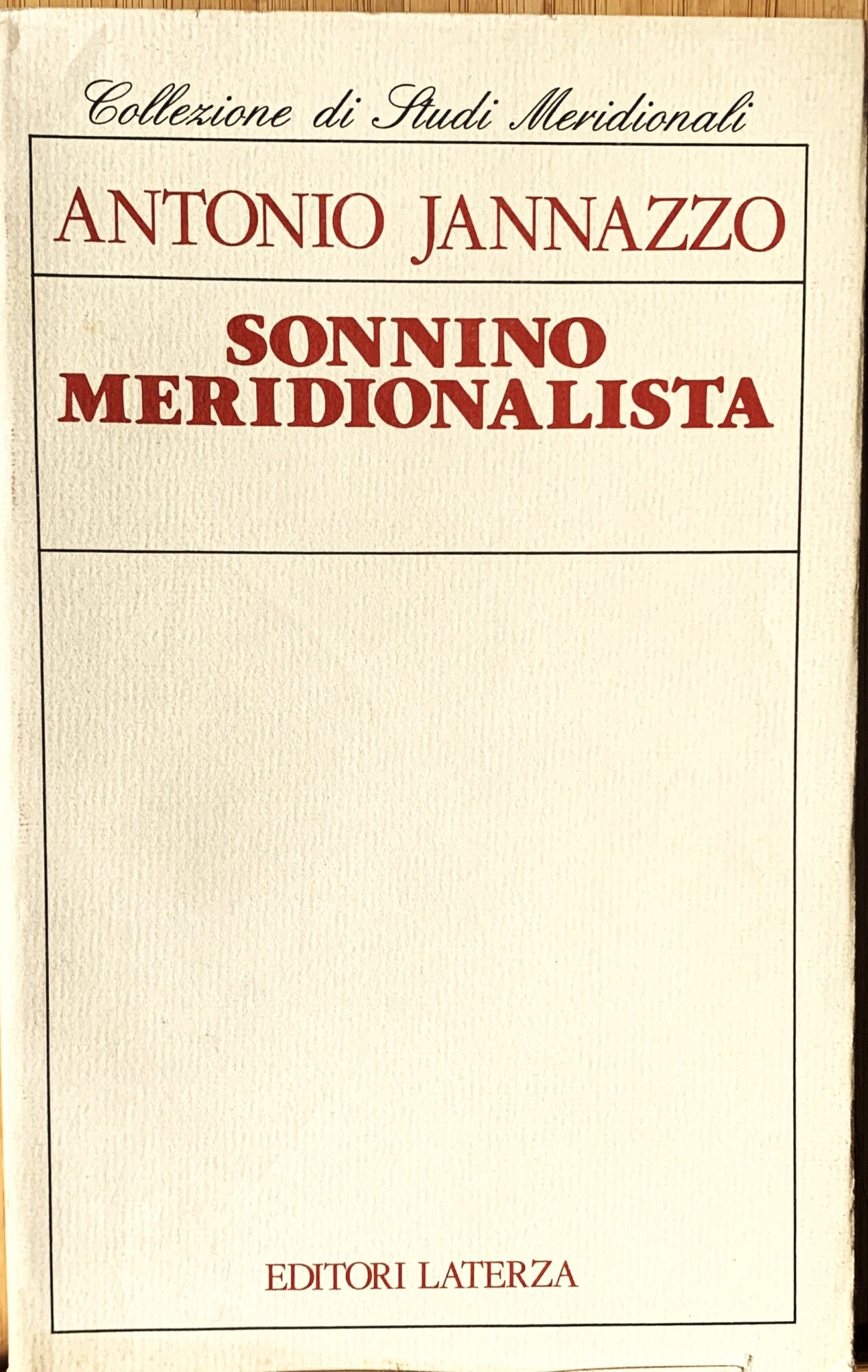 Sonnino meridionalista