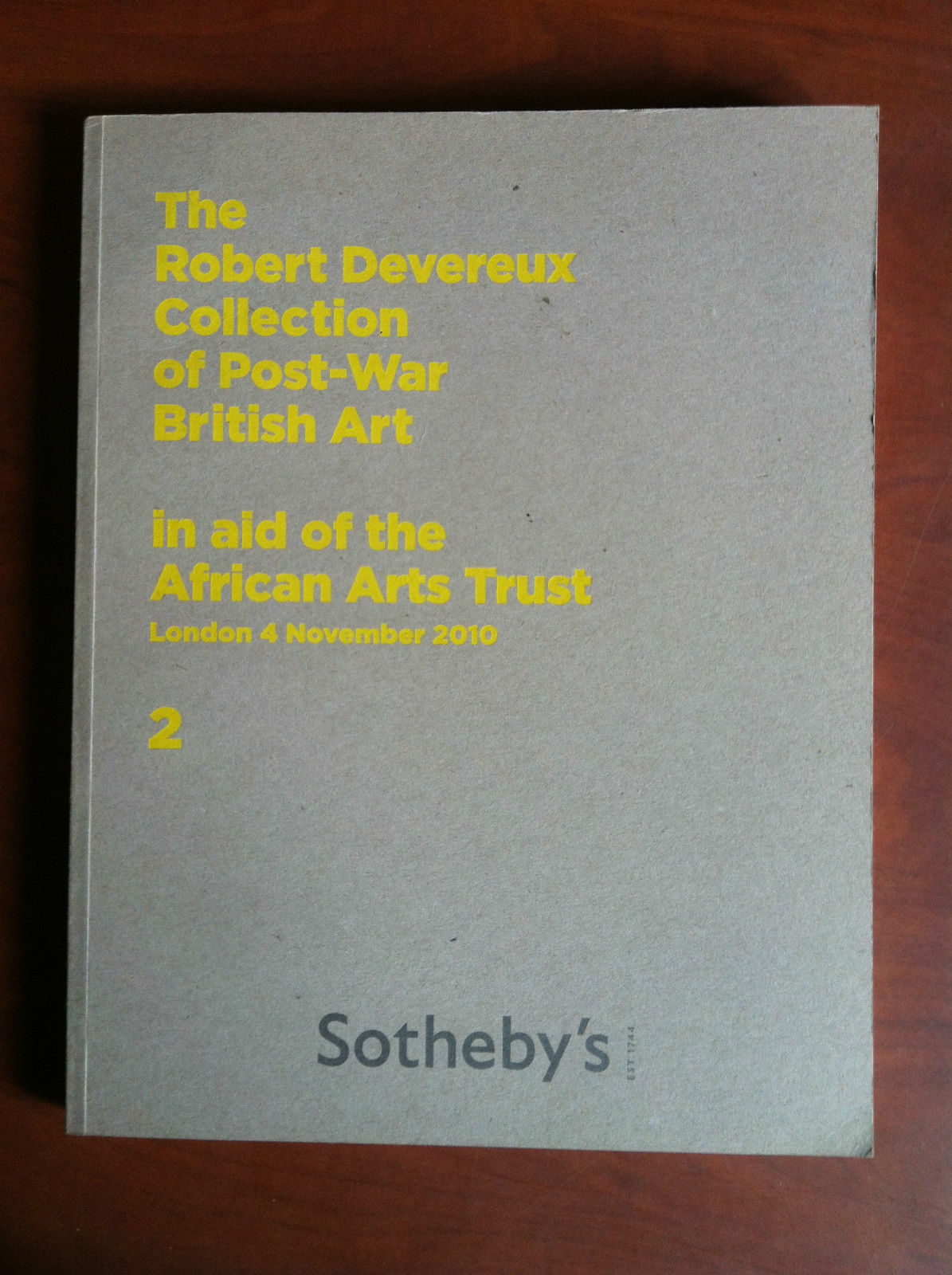 Soteby's auction catalogue Devereux Post-War British Art London 2010 - …