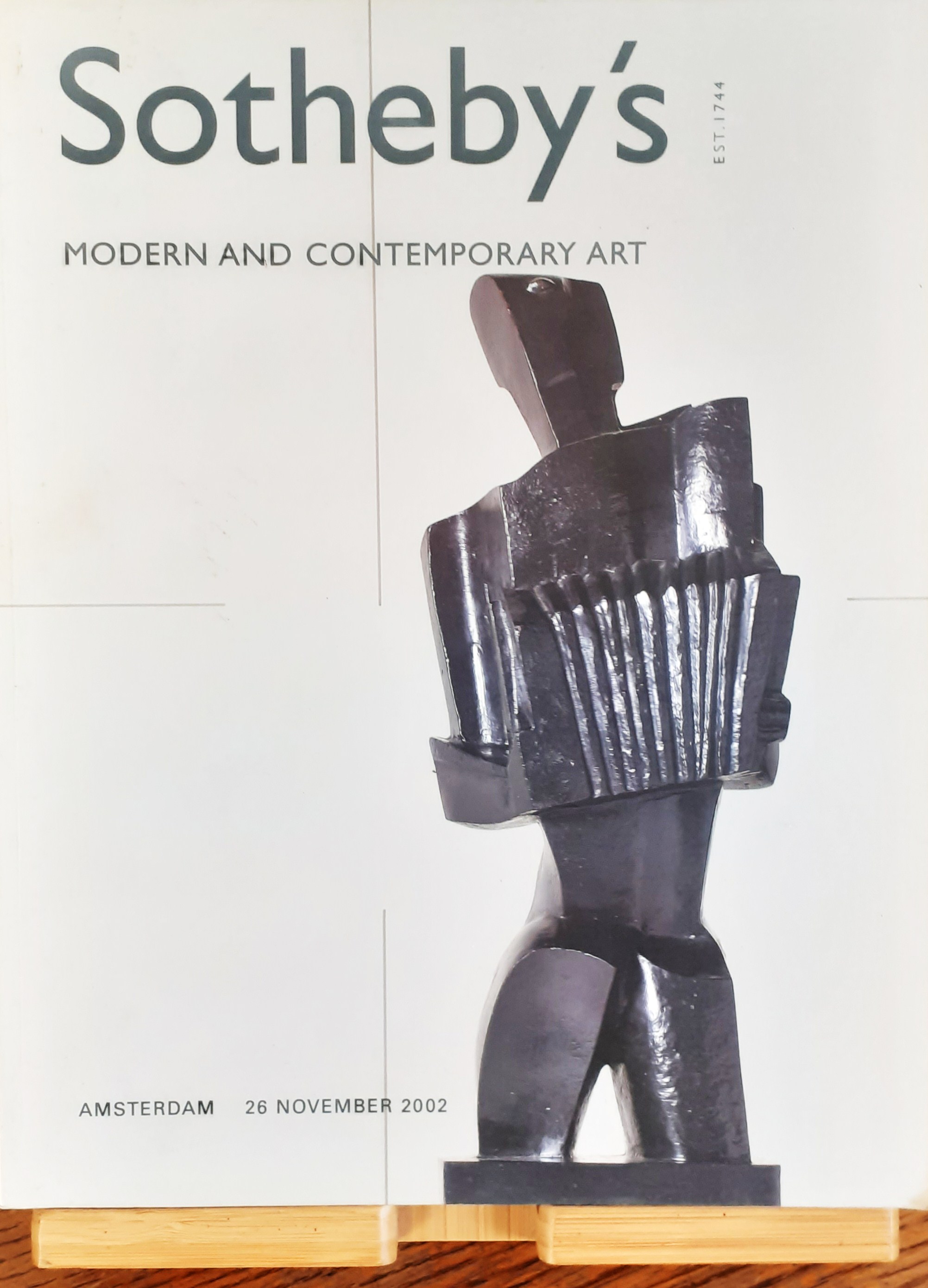 Soteby's Modern and contemporary art Amsterdam 26 novembre 2002