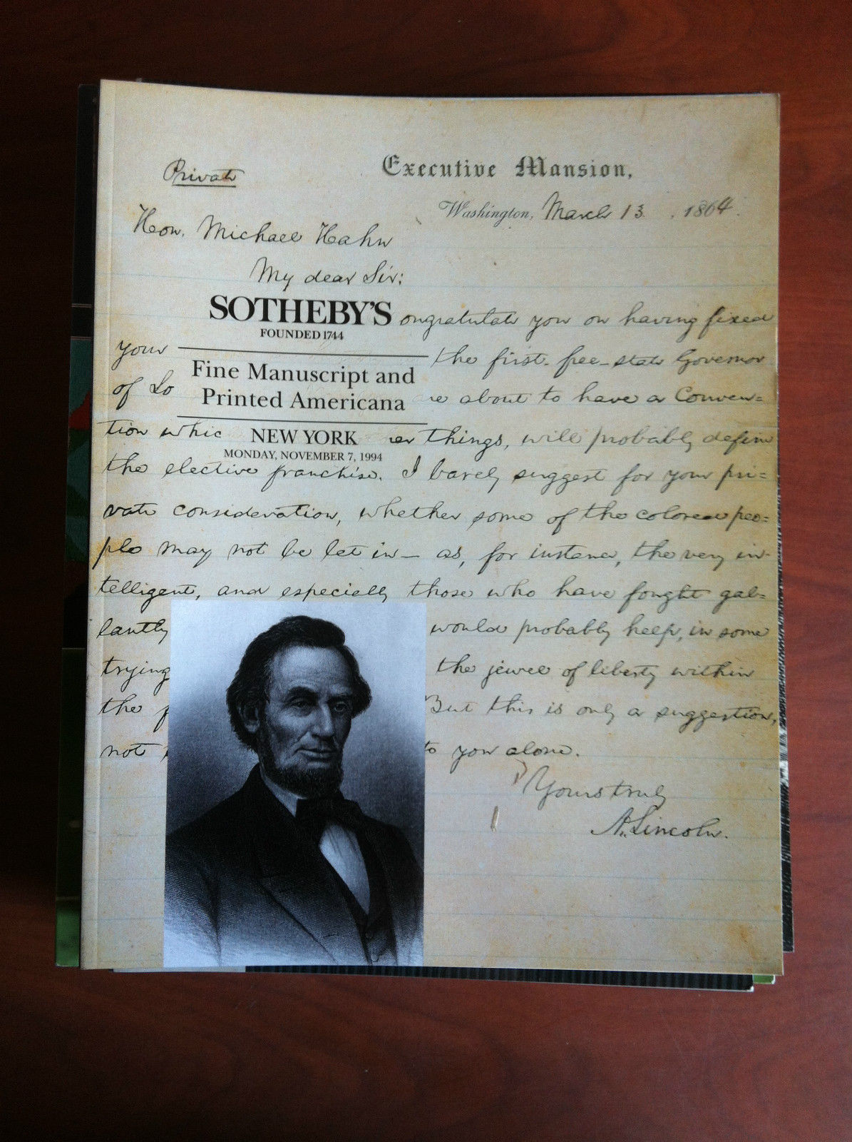 SOTHEBY'S Auction catalogue Fine manuscript Printed Americana N.Y. 1994 - …