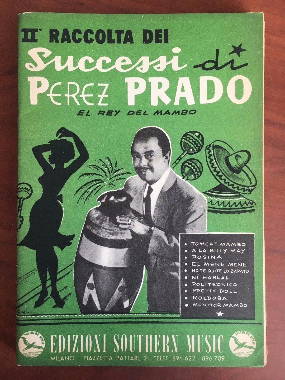 Spartito musicale II^ Raccolta dei Successi di Perez Prado 1960 …