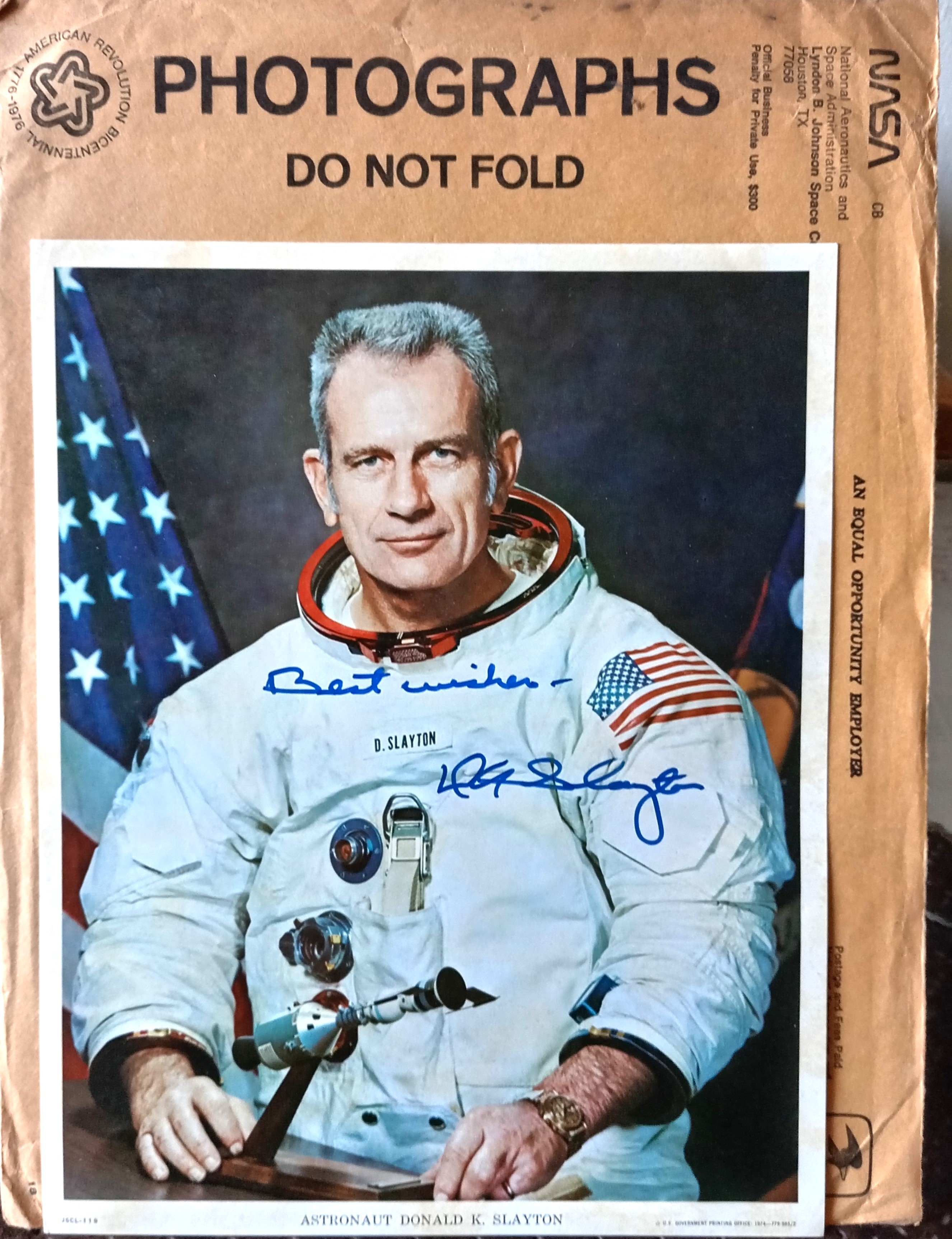 Stampa Austronauta Donald K. Slayton