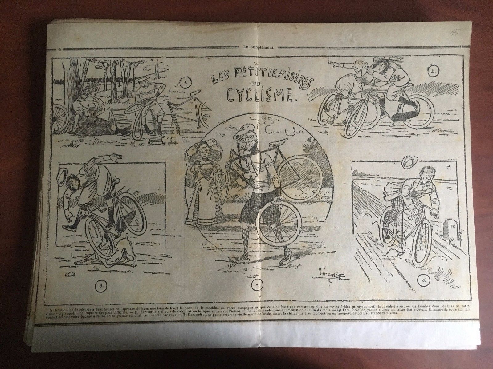 Stampa originale fine '800 da Le Supplément D. Vide-Riche - …