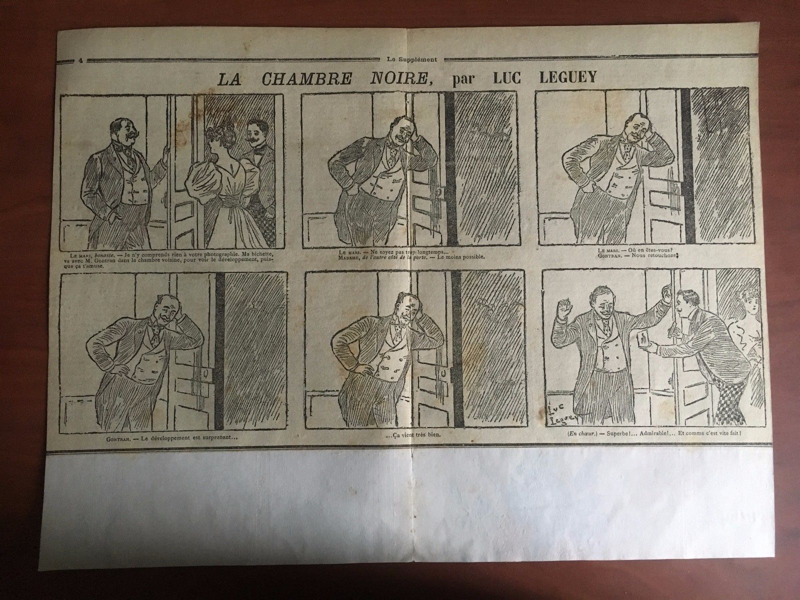 Stampa originale fine '800 da Le Supplément Luc Leguey - …