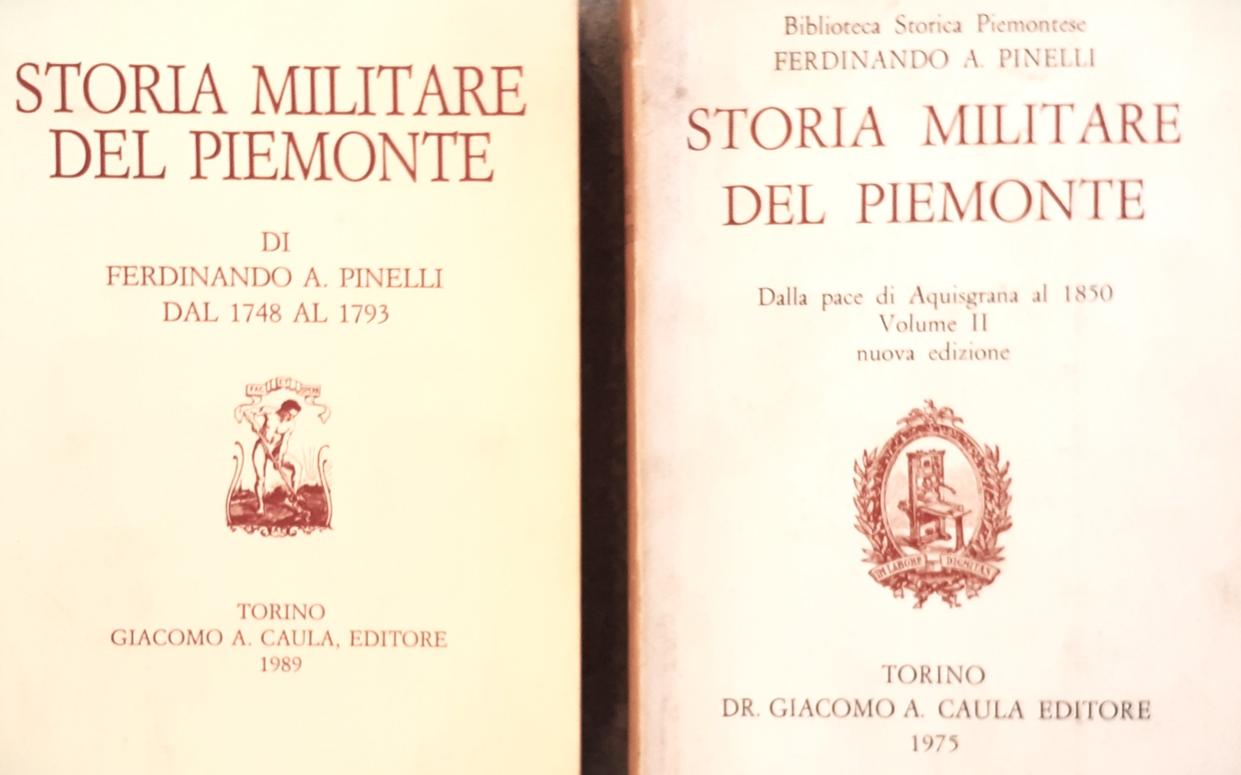 Storia militare del Piemonte primi due volumi di tre