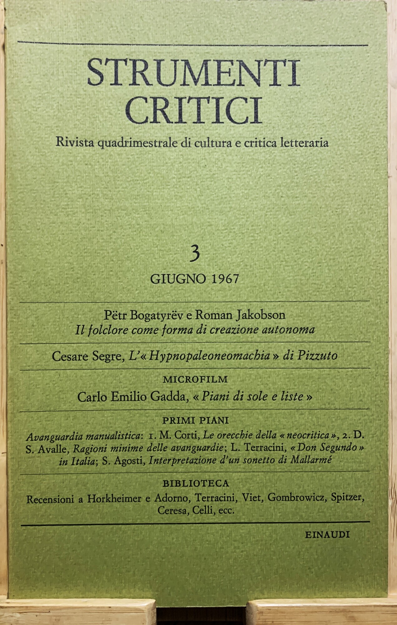 Strumenti critici. Rivista quadrimestrale di cultura e critica letteraria (Anno …