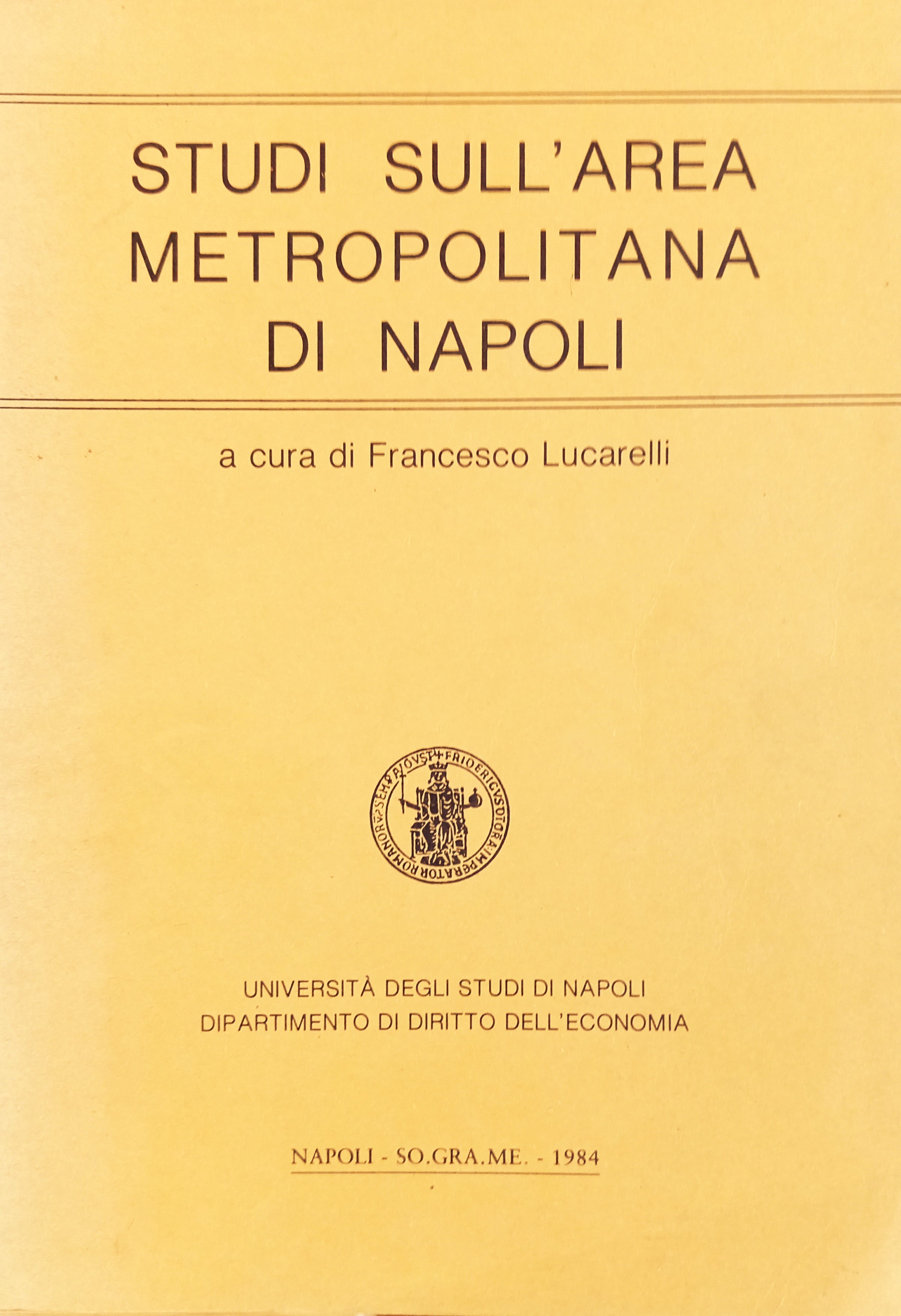 Studi sull'Area metropolitana di Napoli