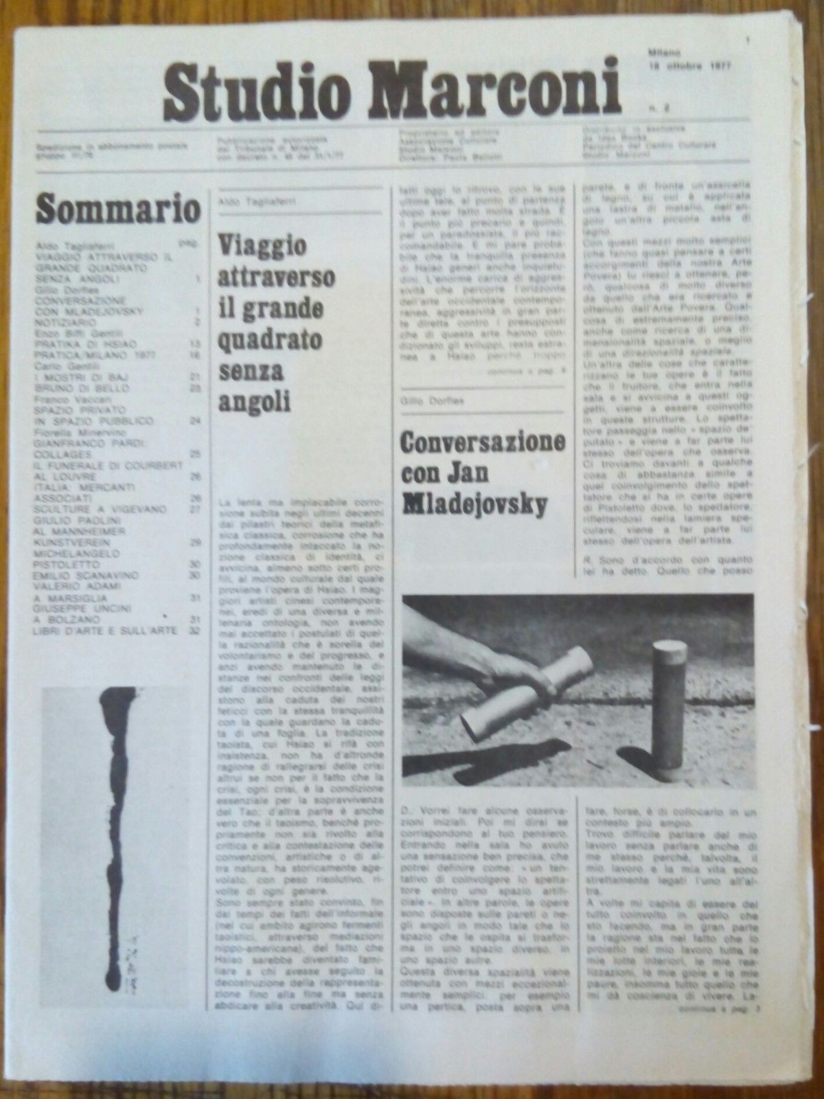 Studio Marconi periodico 18 ottobre 1977 n.2