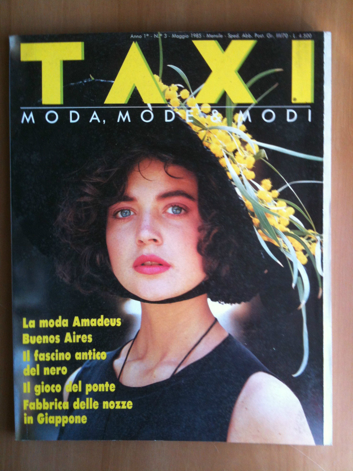 TAXI Moda Italia anno 1 n^3 Maggio 1985