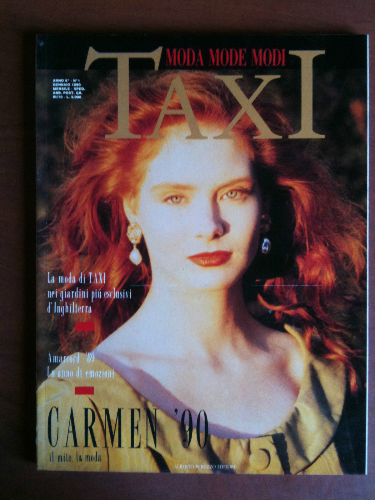 TAXI Moda Italia anno 6 n^1 Gennaio 1990