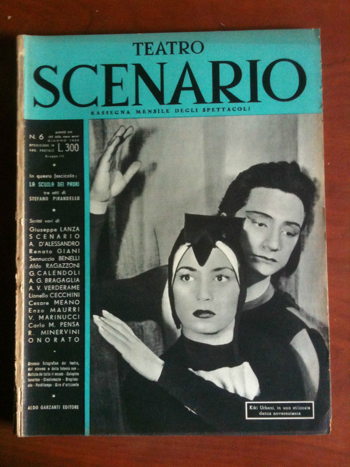 Teatro SCENARIO n^ 6 - Anno VII - Giugno 1955