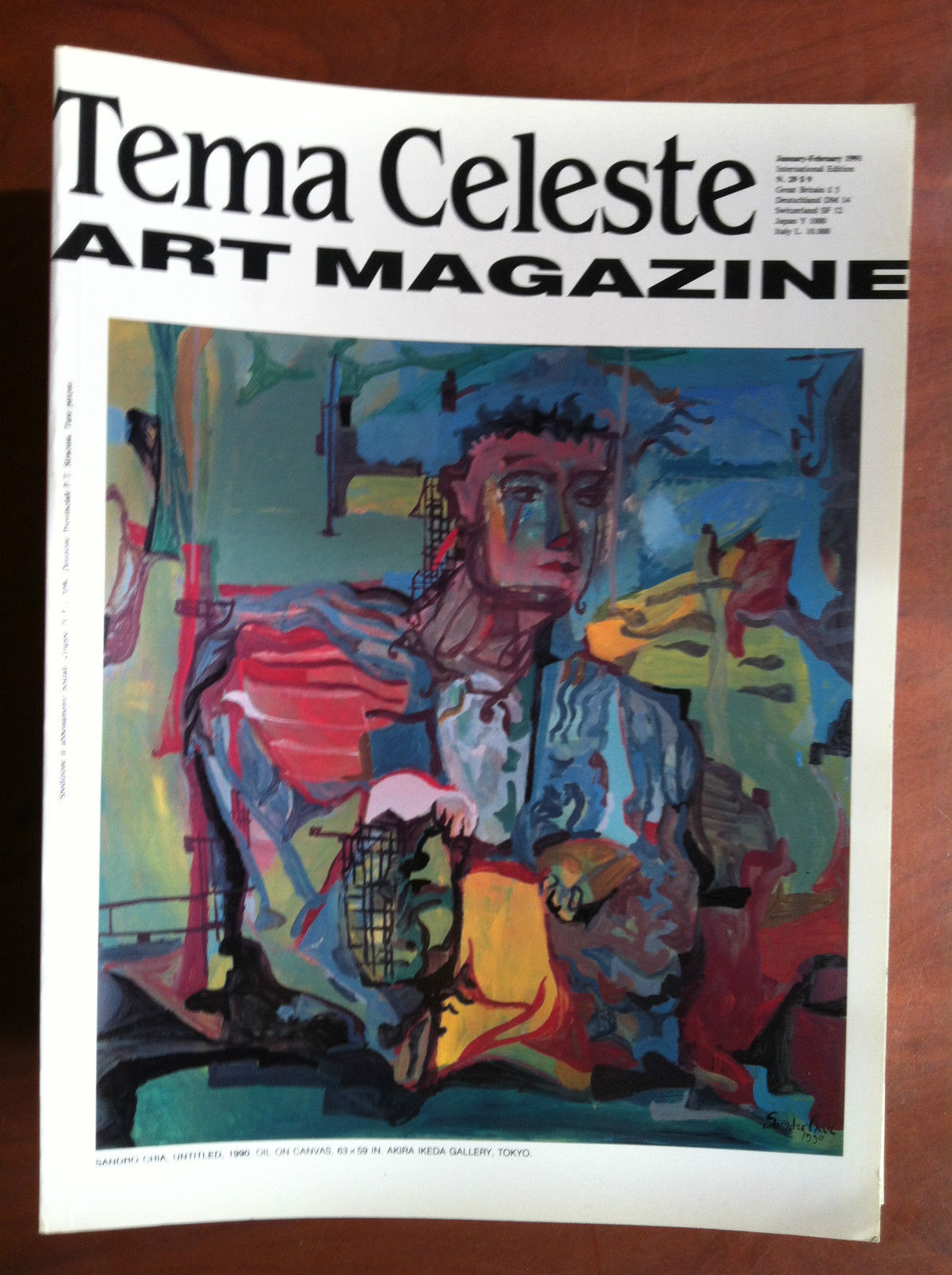 tema celeste contemporaryart n^ 29 January/February 1991 Cover: Sandro Chia