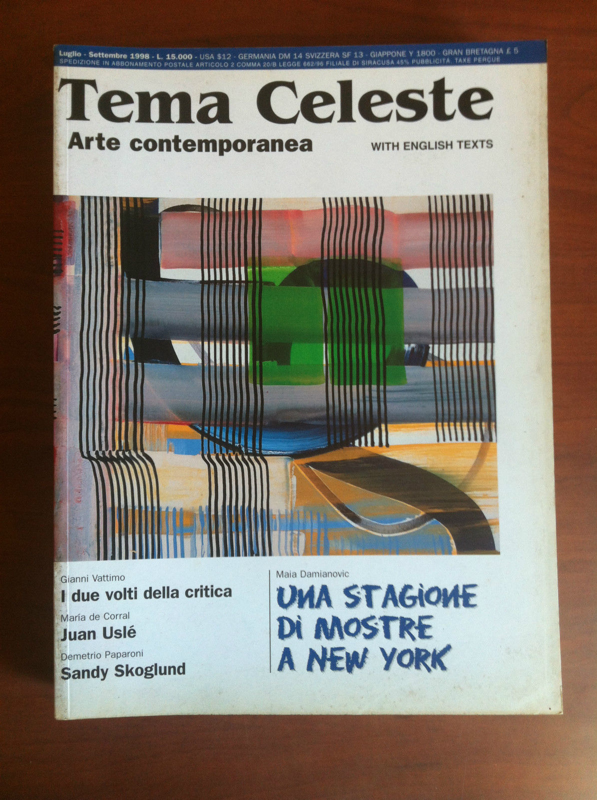 Tema Celeste n^ 69-70 Luglio/Settembre 1969-70 Cover: Juan Uslé - …