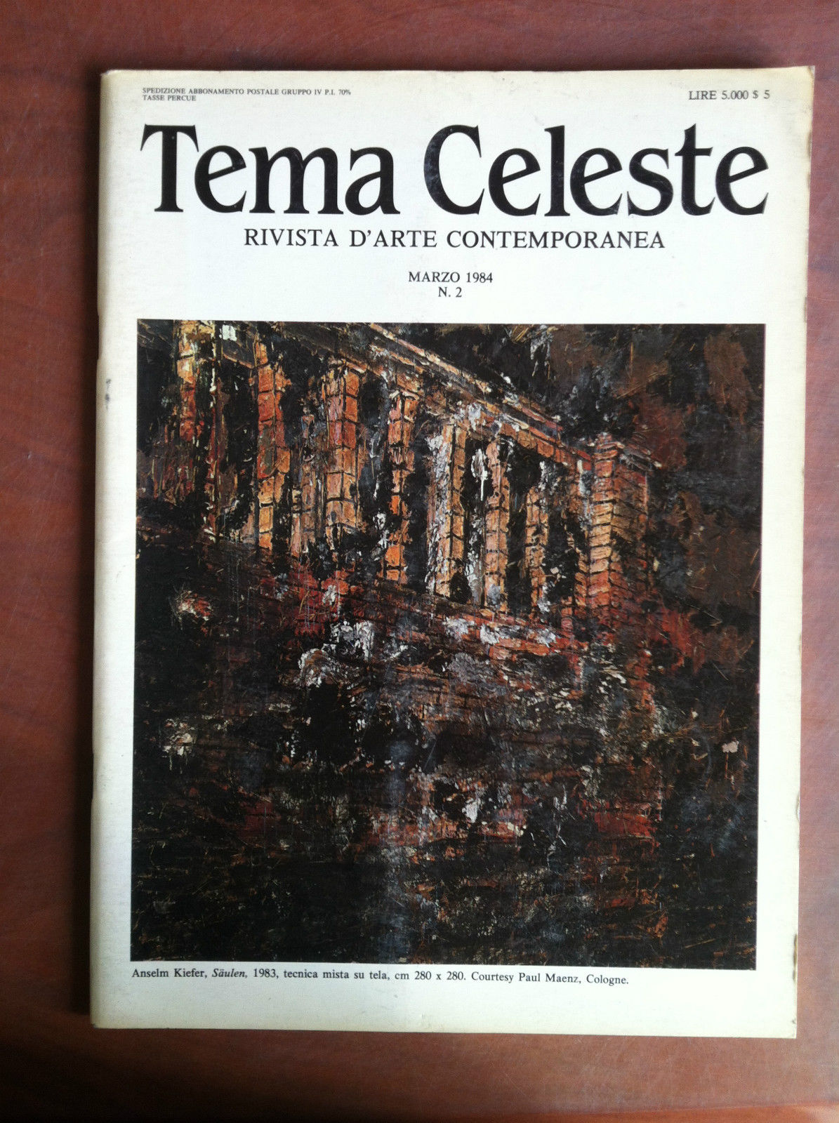 Tema Celeste Rivista d'Arte contemporanea n^ 2 Marzo 1984