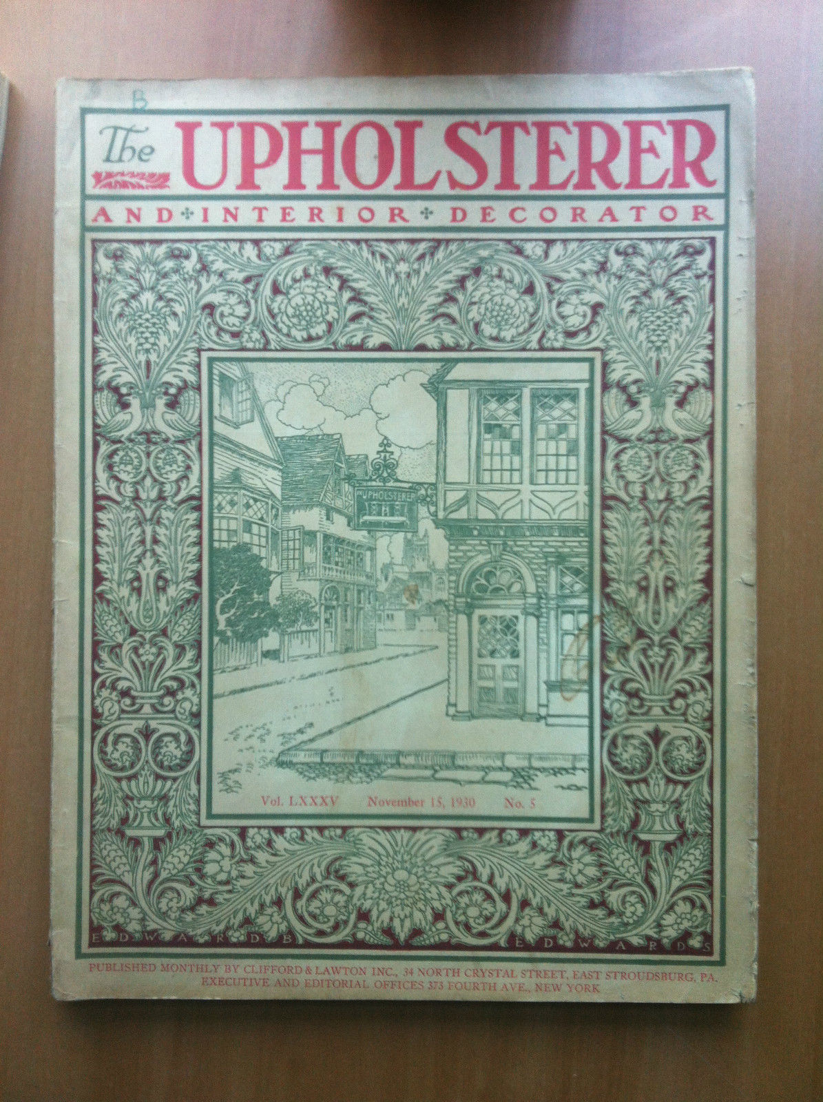 The Upholsterrer and interior decorator Vol. LXXXV November 25, 1930 …