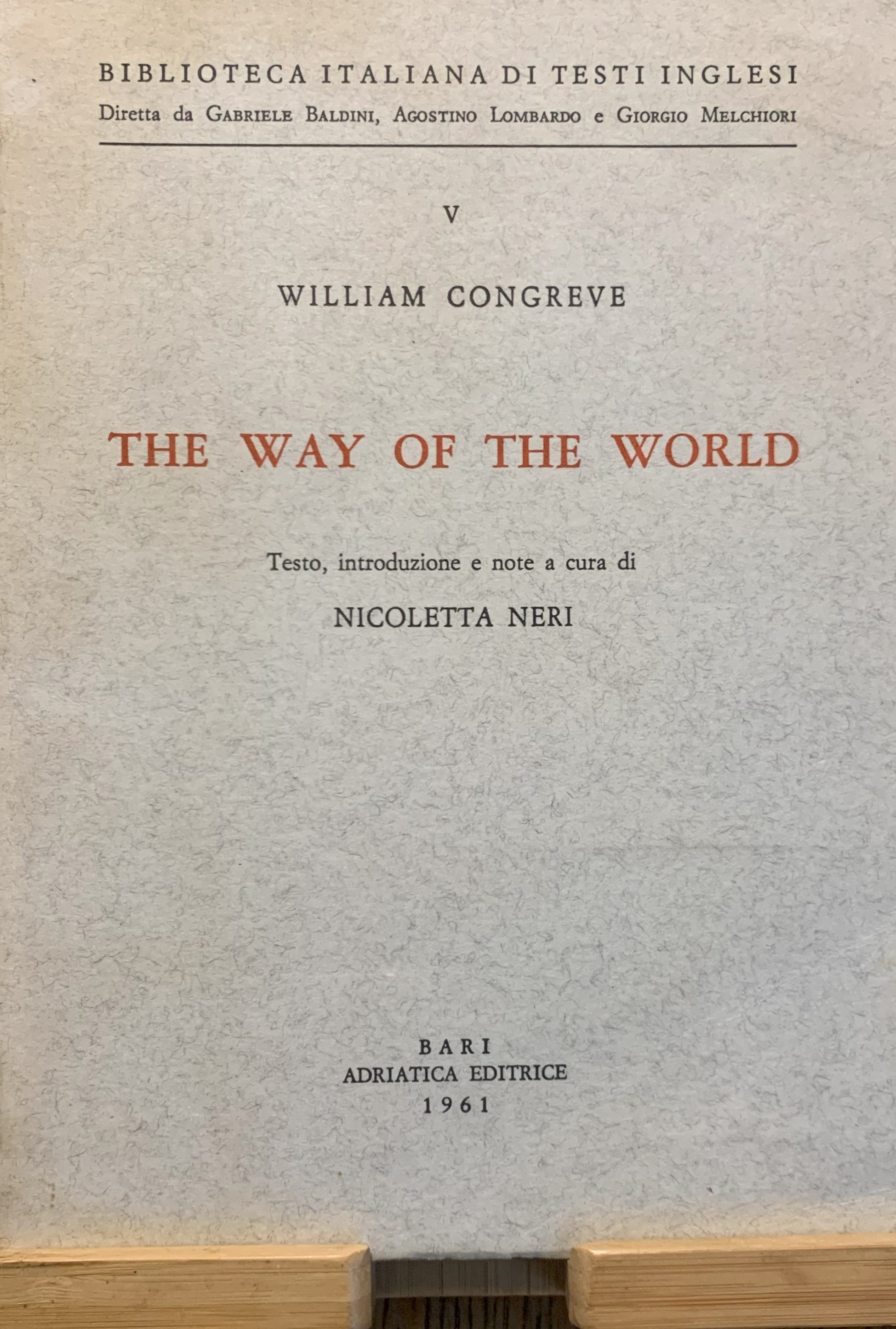The Way of the World
