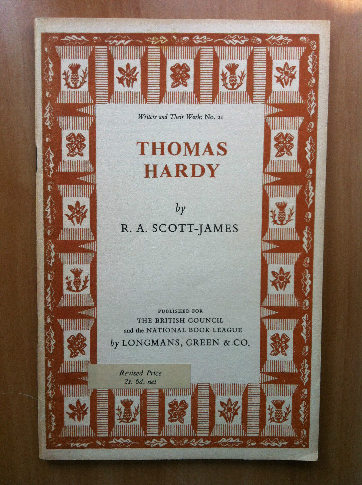 Thomas Hardy by R.A. Scott-James British Council 1957 - E16585
