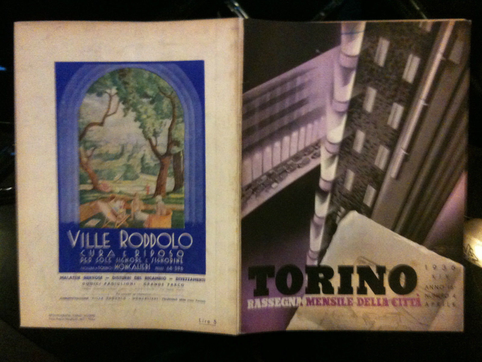 TORINO 1936 XIV anno 16^ numero 4 Aprile - copertina …