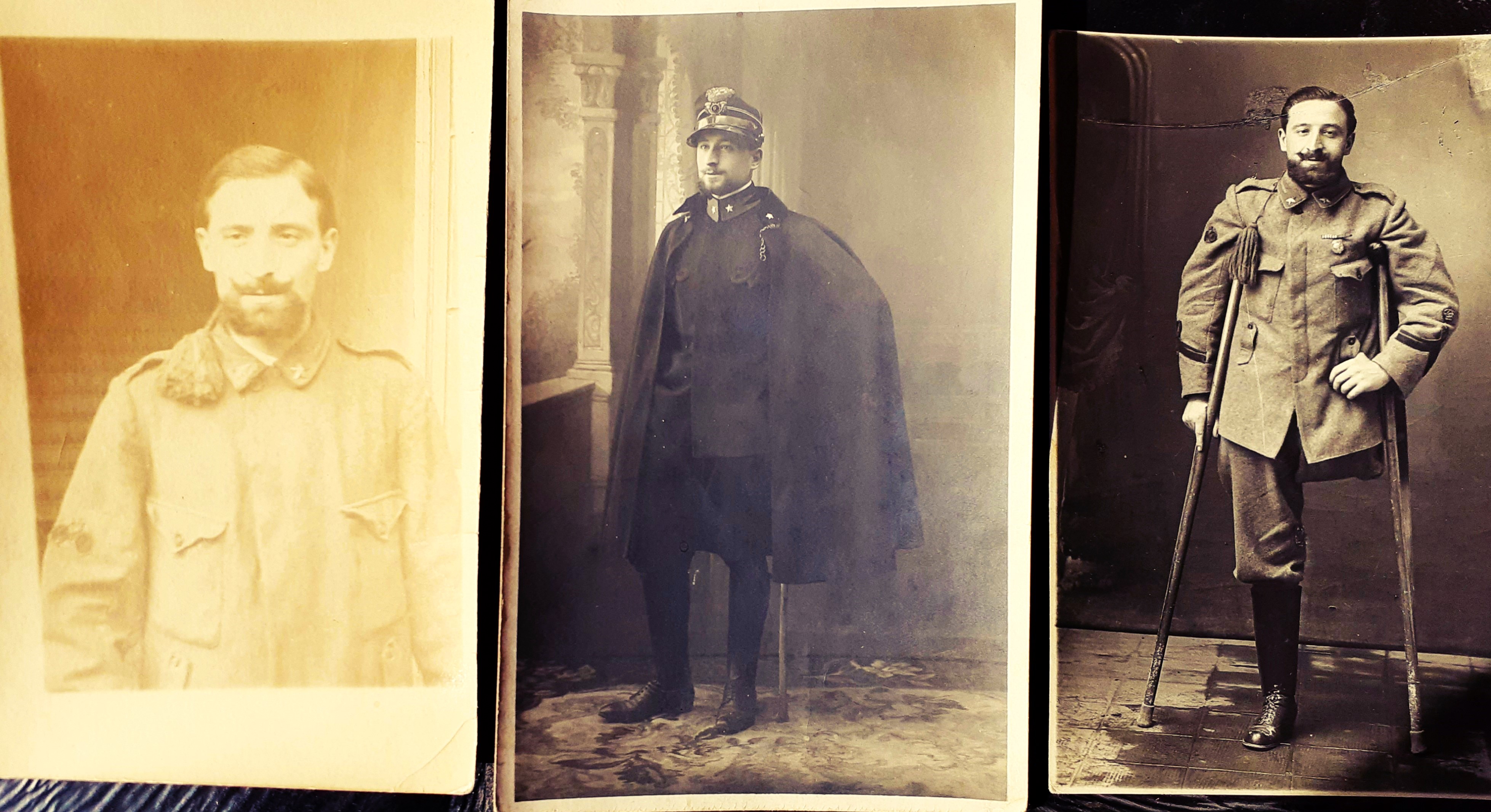 Tre fotografie inerenti alla Grande Guerra