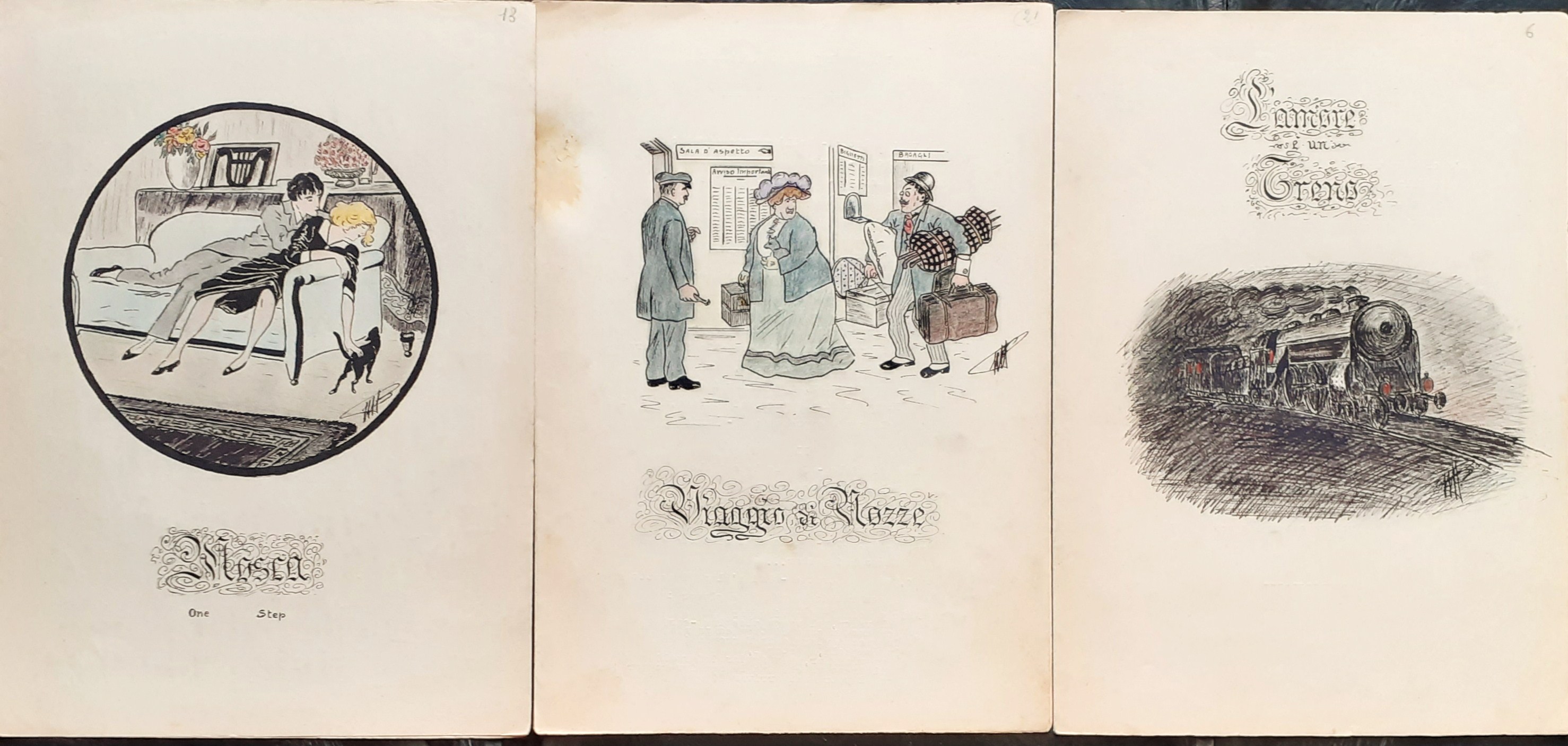 Tre Spartiti disegnati e compilati a mano - anni '30