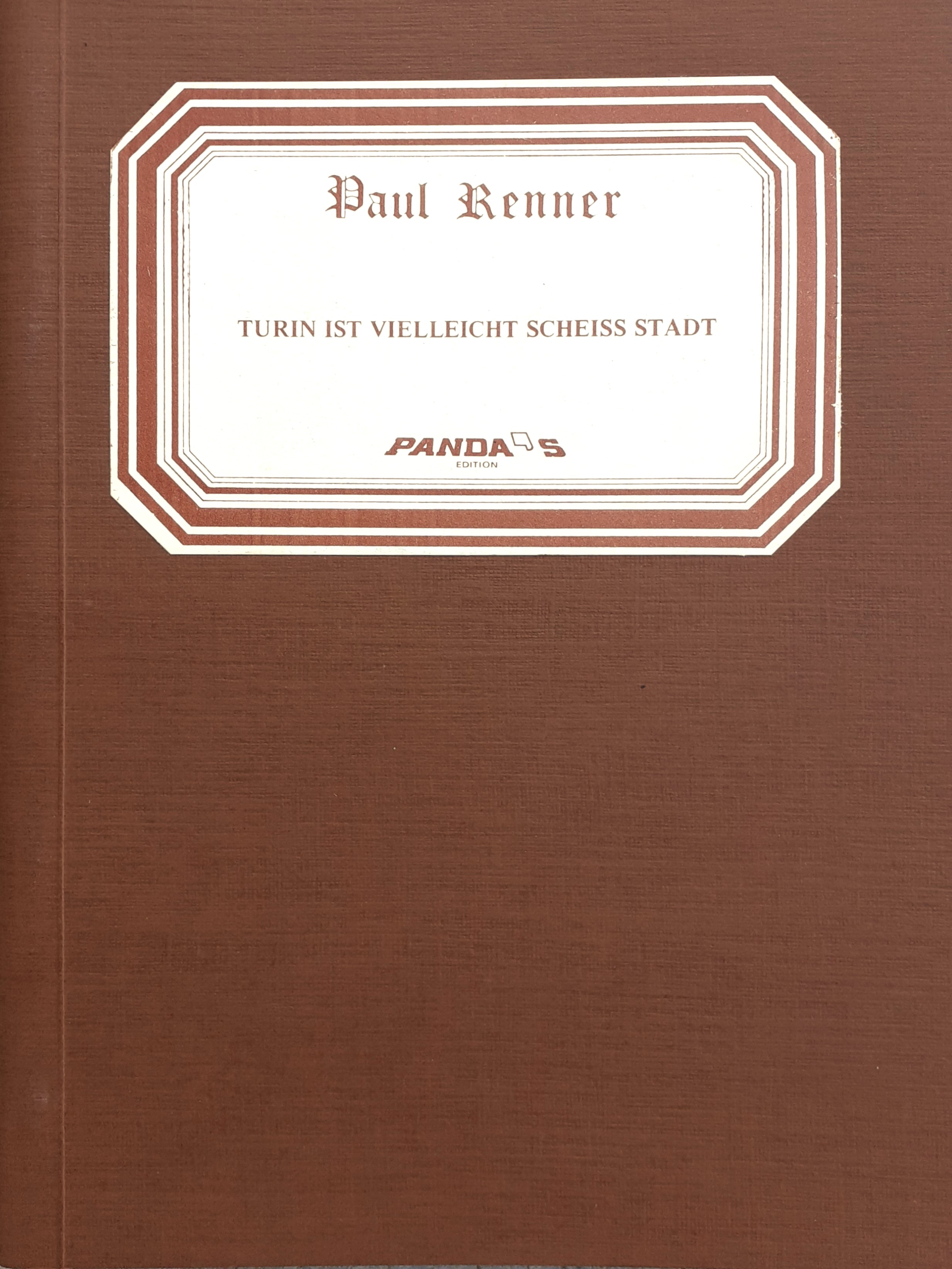 Turin ist vielleicht scheiss stadt Panda's &amp; Fut. Books Torino …