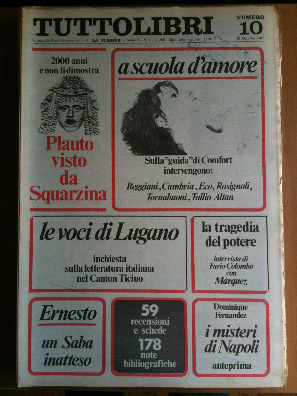 TUTTOLIBRI Anno II n^ 10 - 10 Gennaio 1976