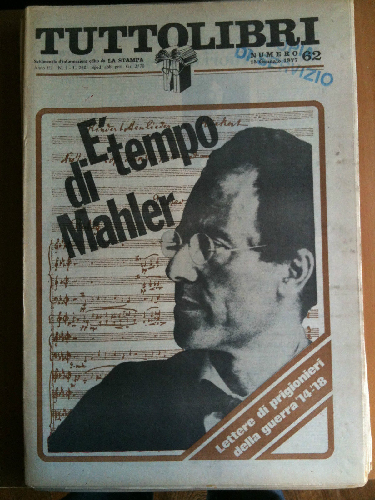 TUTTOLIBRI Anno III n^ 62 - 15 Gennaio 1977