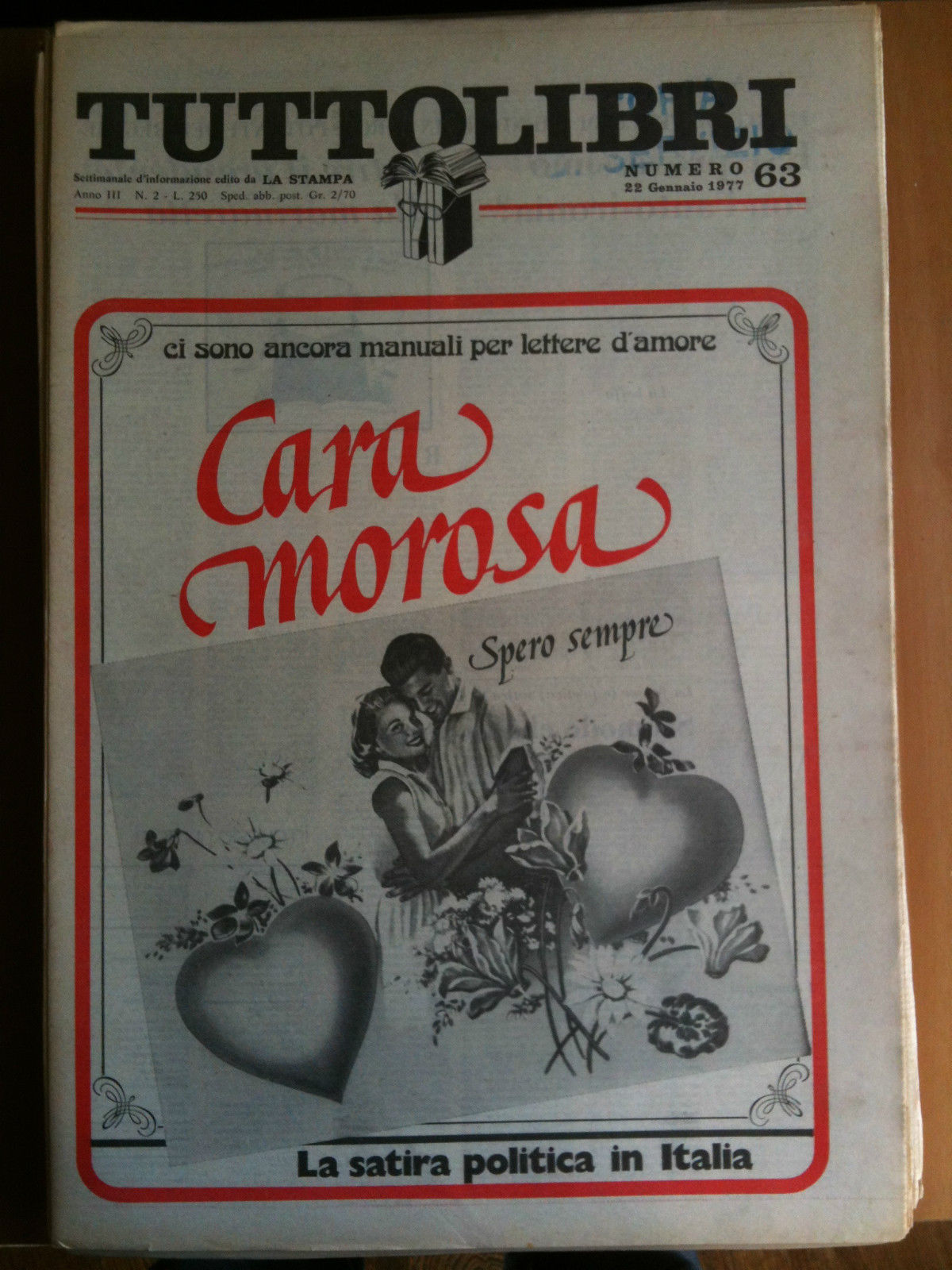 TUTTOLIBRI Anno III n^ 63 - 22 Gennaio 1977