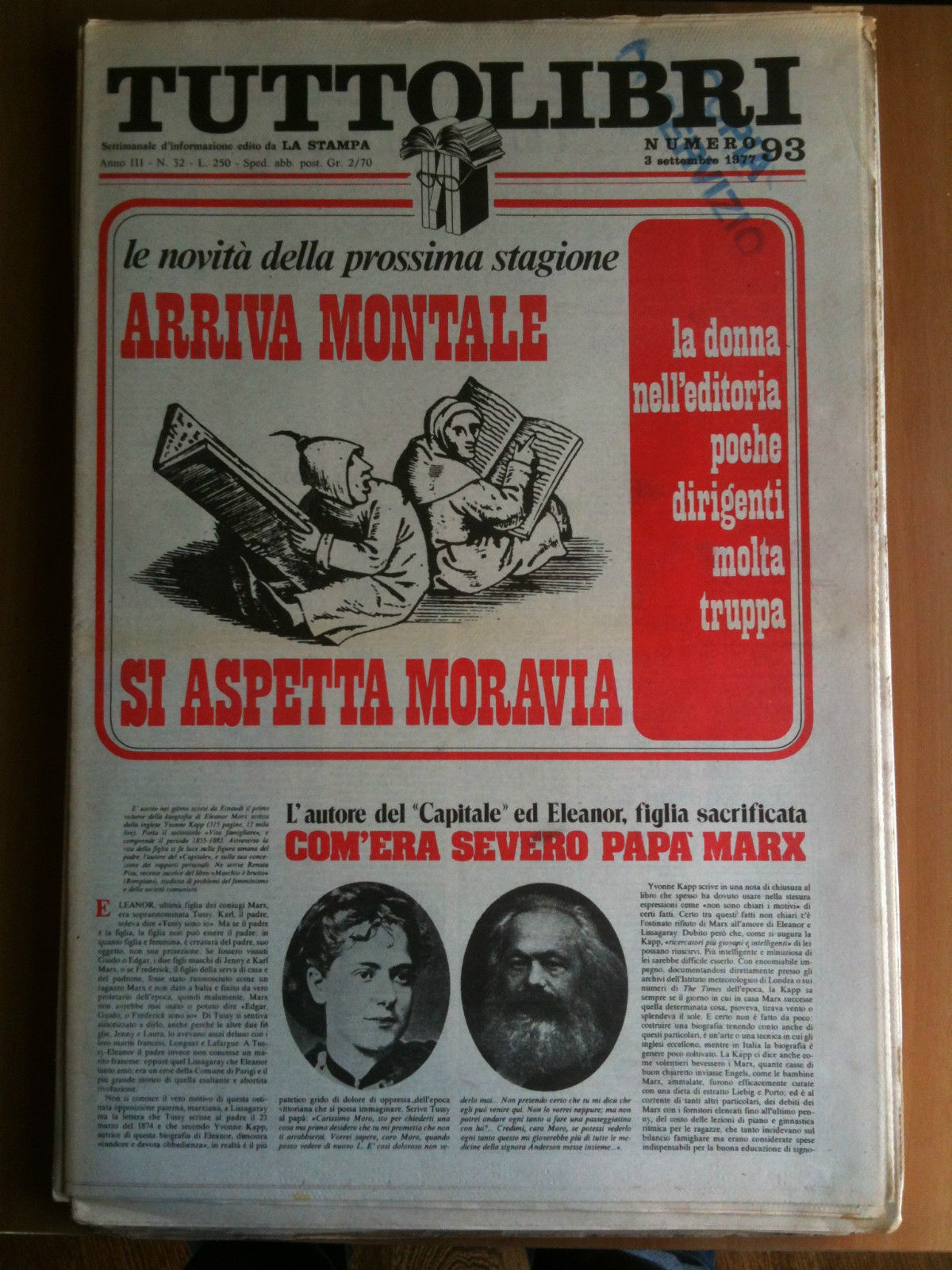 TUTTOLIBRI Anno III n^ 93 - 3 Settembre 1977