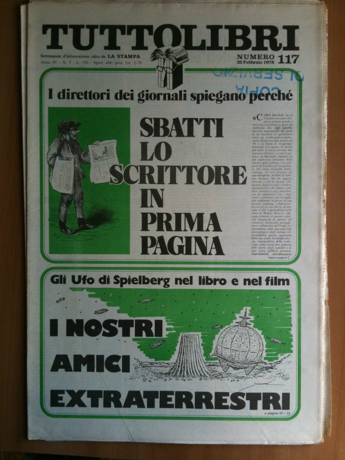TUTTOLIBRI Anno IV n^ 117 - 25 Febbraio 1978