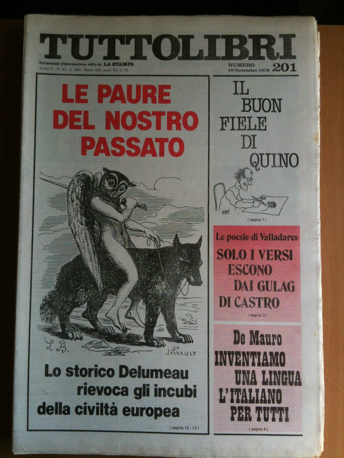TUTTOLIBRI Anno V n^ 201- 10 Novembre 1979