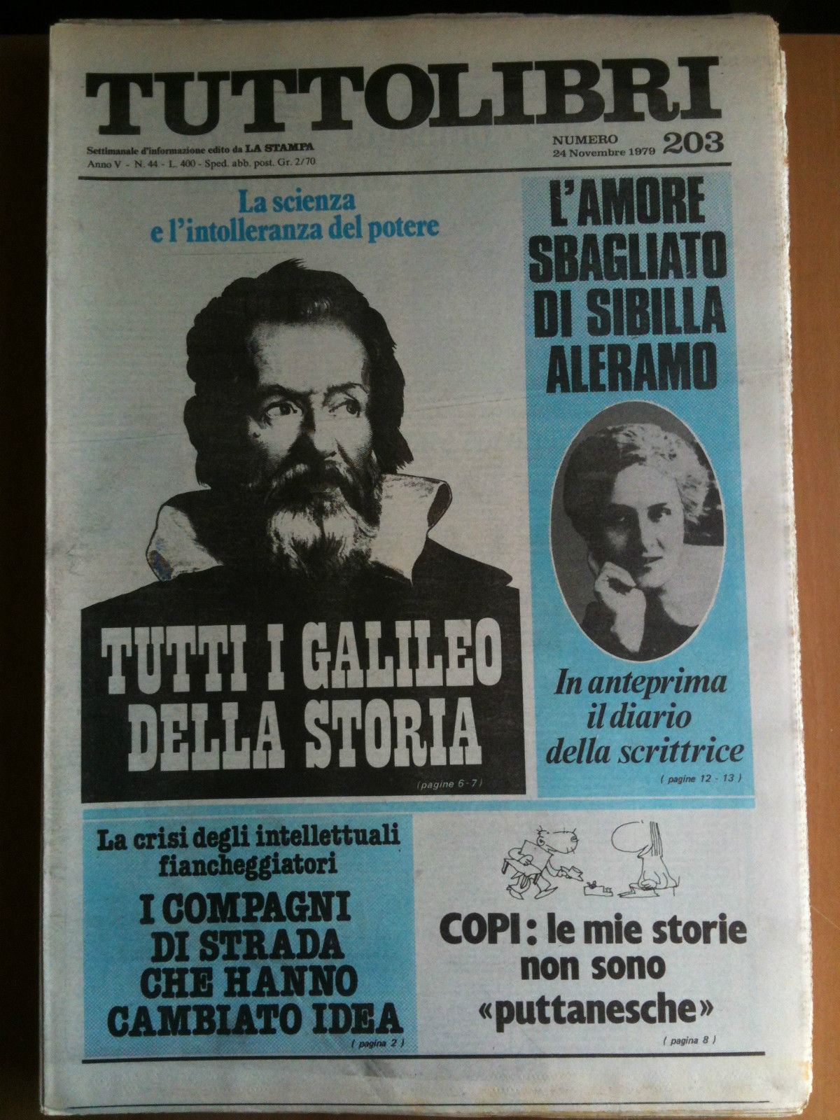 TUTTOLIBRI Anno V n^ 203 - 24 Novembre 1979