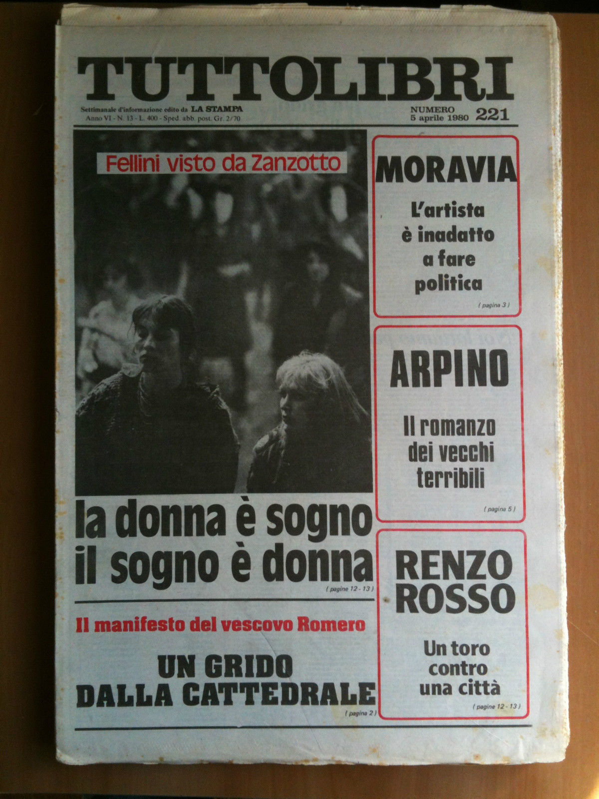 TUTTOLIBRI Anno VI n^ 221 - 5 Aprile 1980