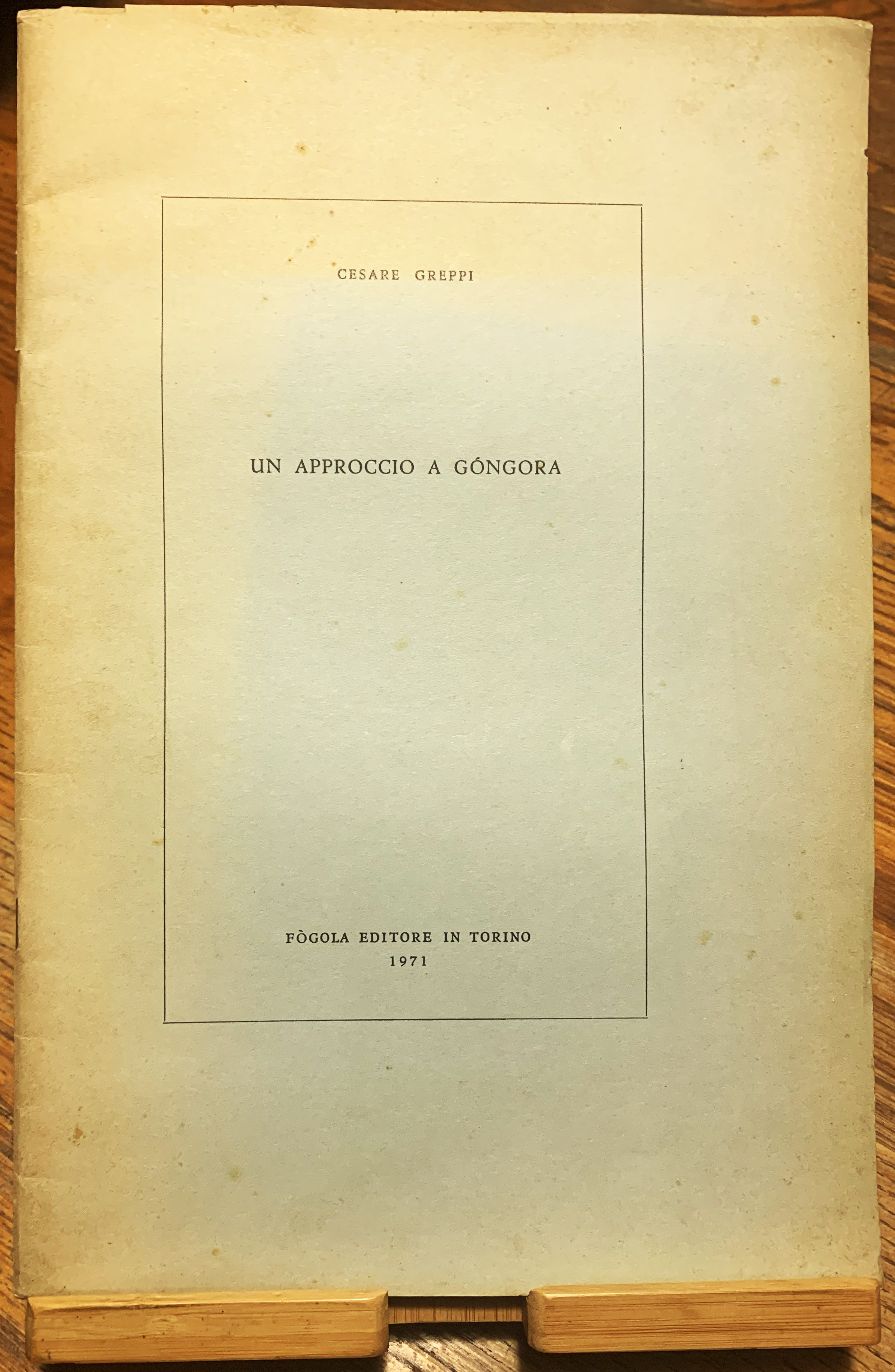 Un approccio a Góngora