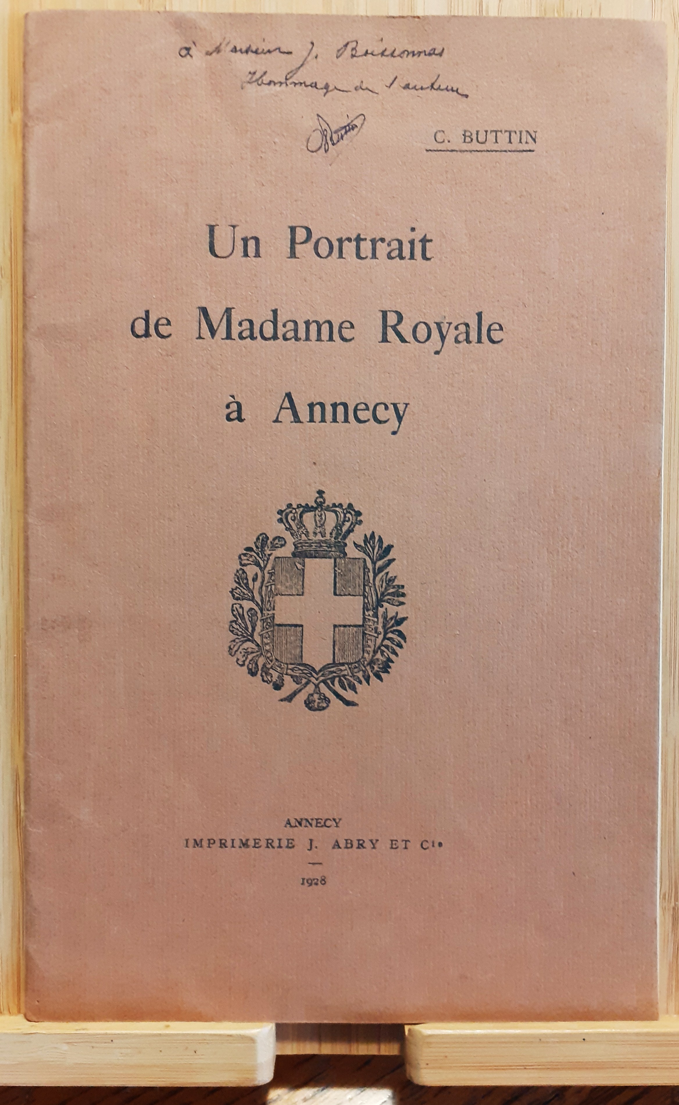 Un Portrait de Madame Royal à Annency 1928