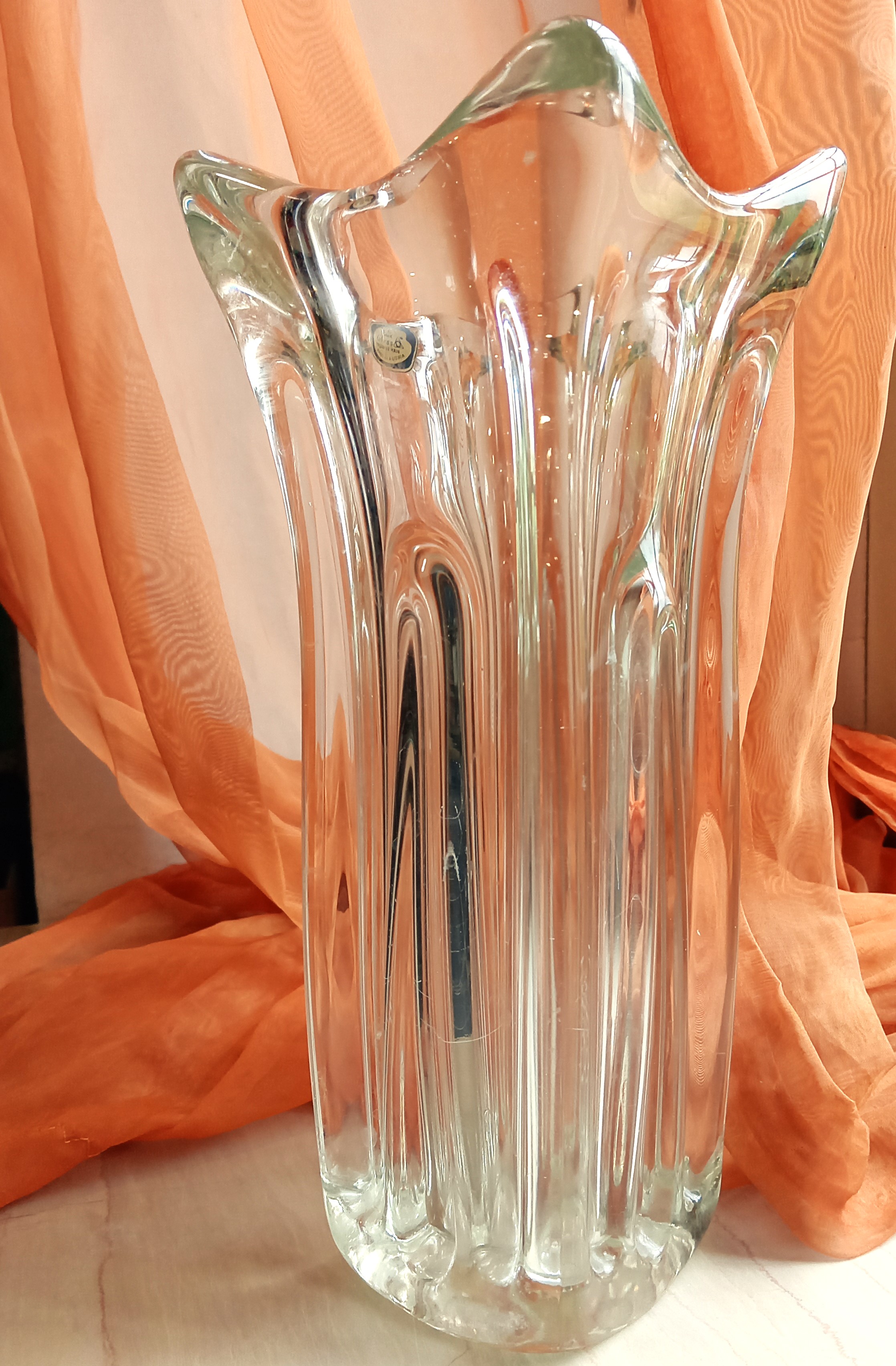 Vaso in vetro artistico Austriaco