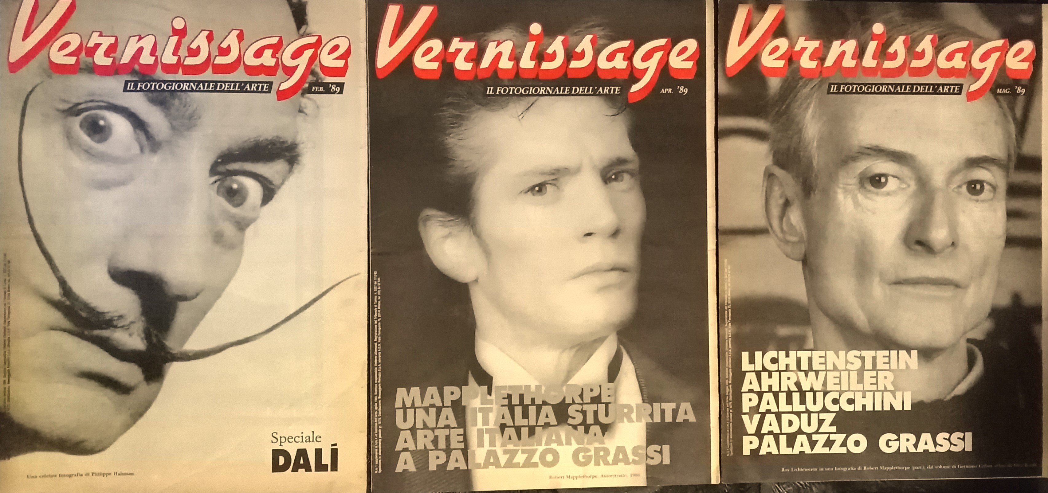 Vernissage il fotogiornale dell'arte tre numeri 1989