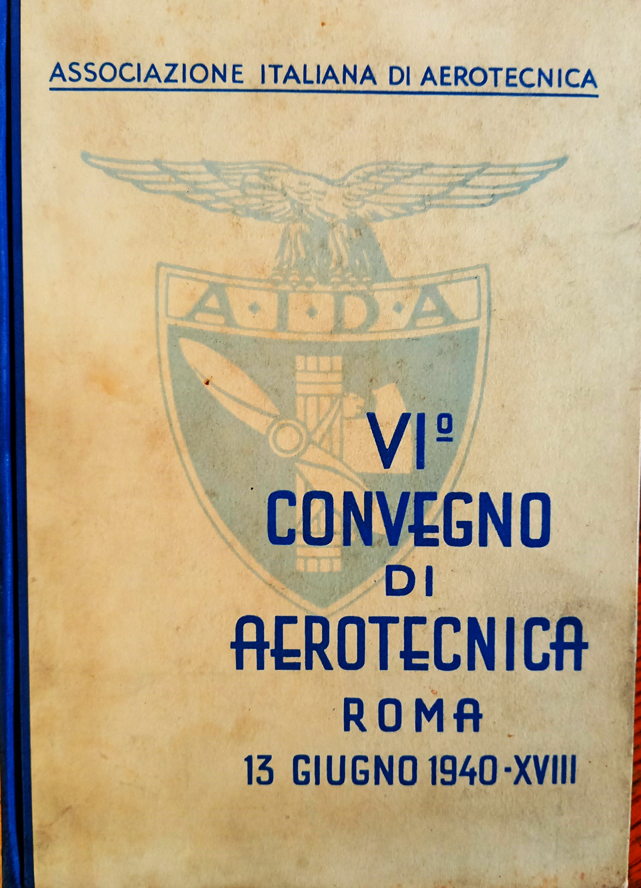 VI^ Convegno Nazionale di Aerotecnica