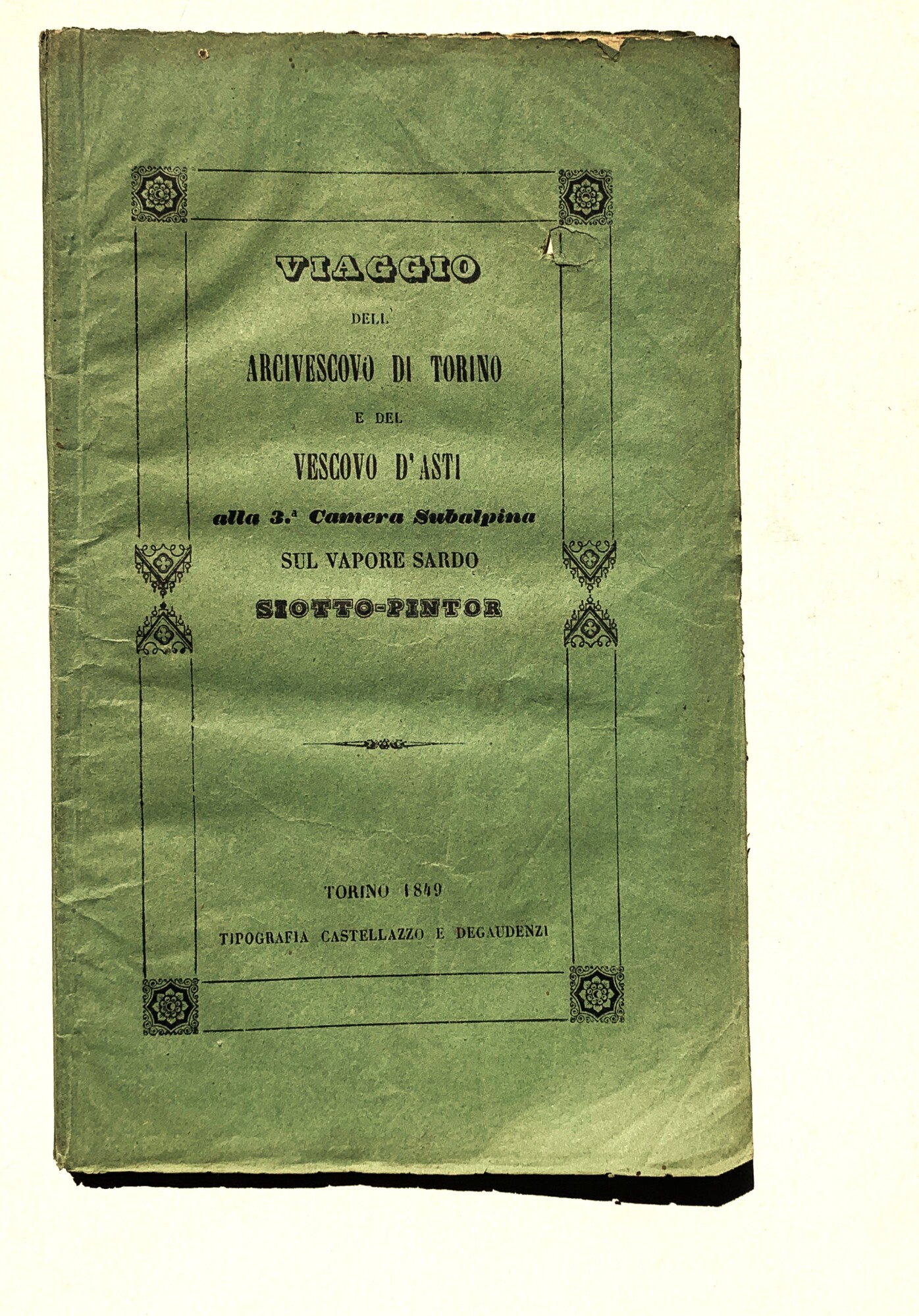 Viaggio dell'Arcivescovo di Torino e del Vescovo d'Asti alla 3ª …