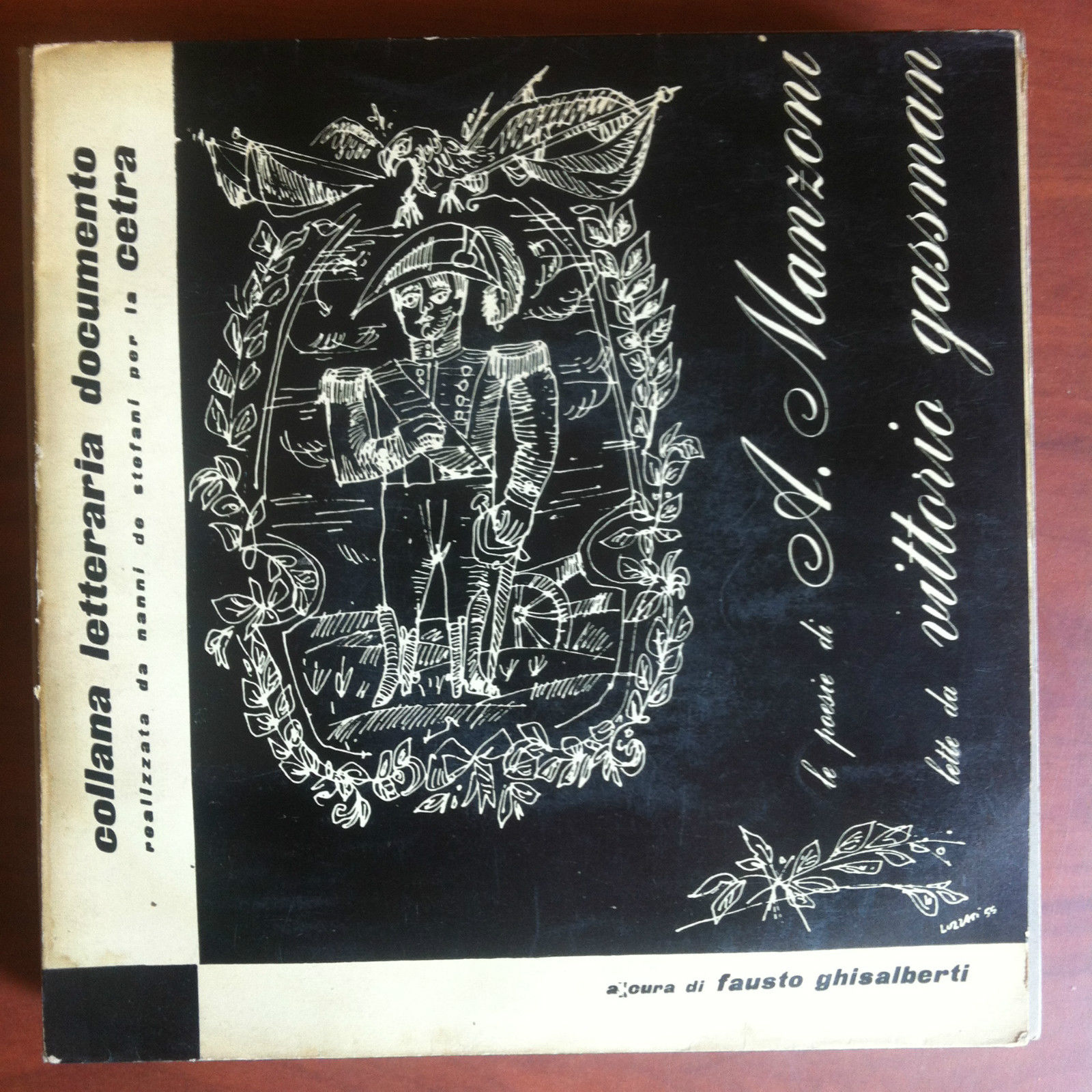 Vinile 45 giri Alessandro Manzoni Vittorio Gassman Cover Lele Luzzati …