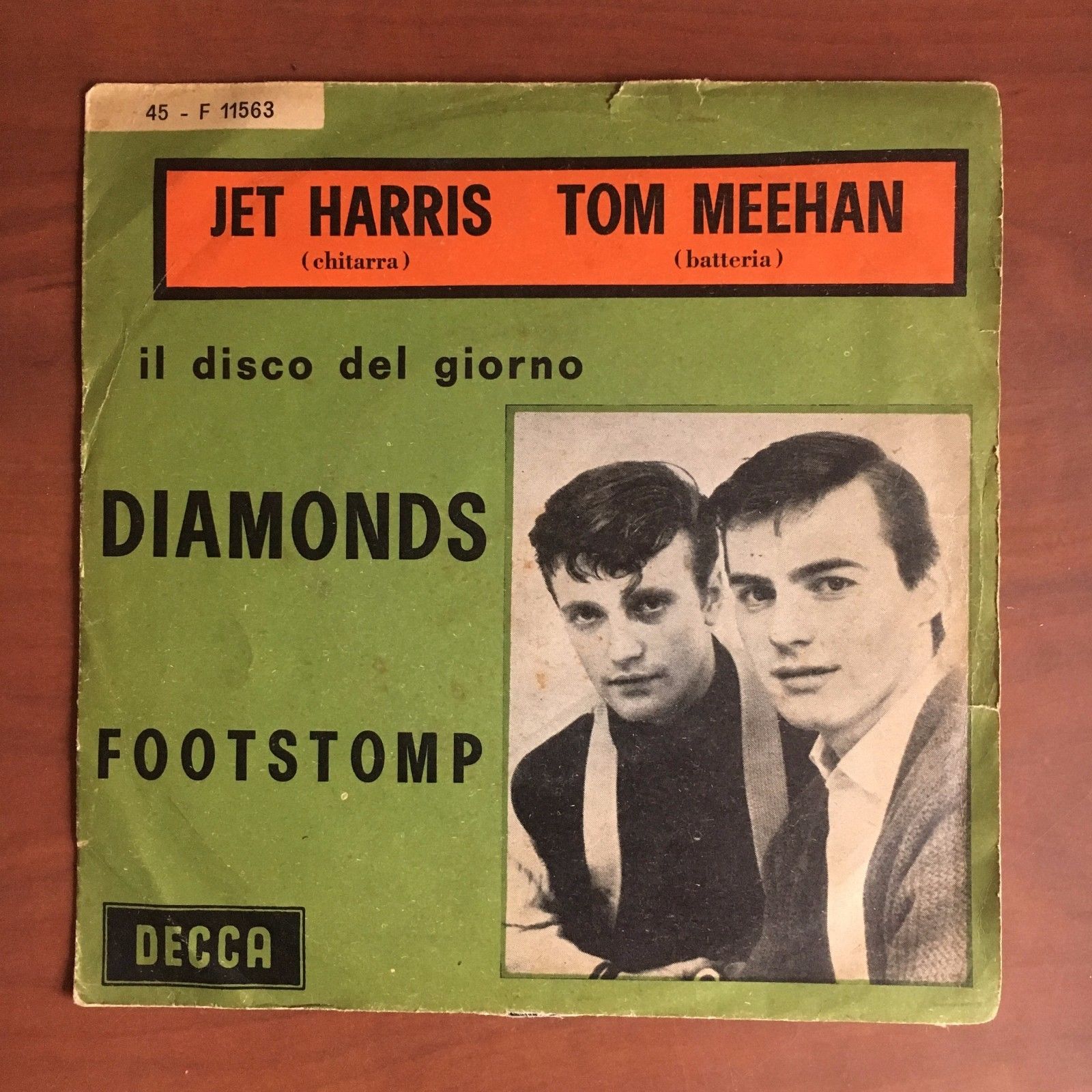 Vinile 45 giri Diamonds Footstomp Decca 1963 - E22838
