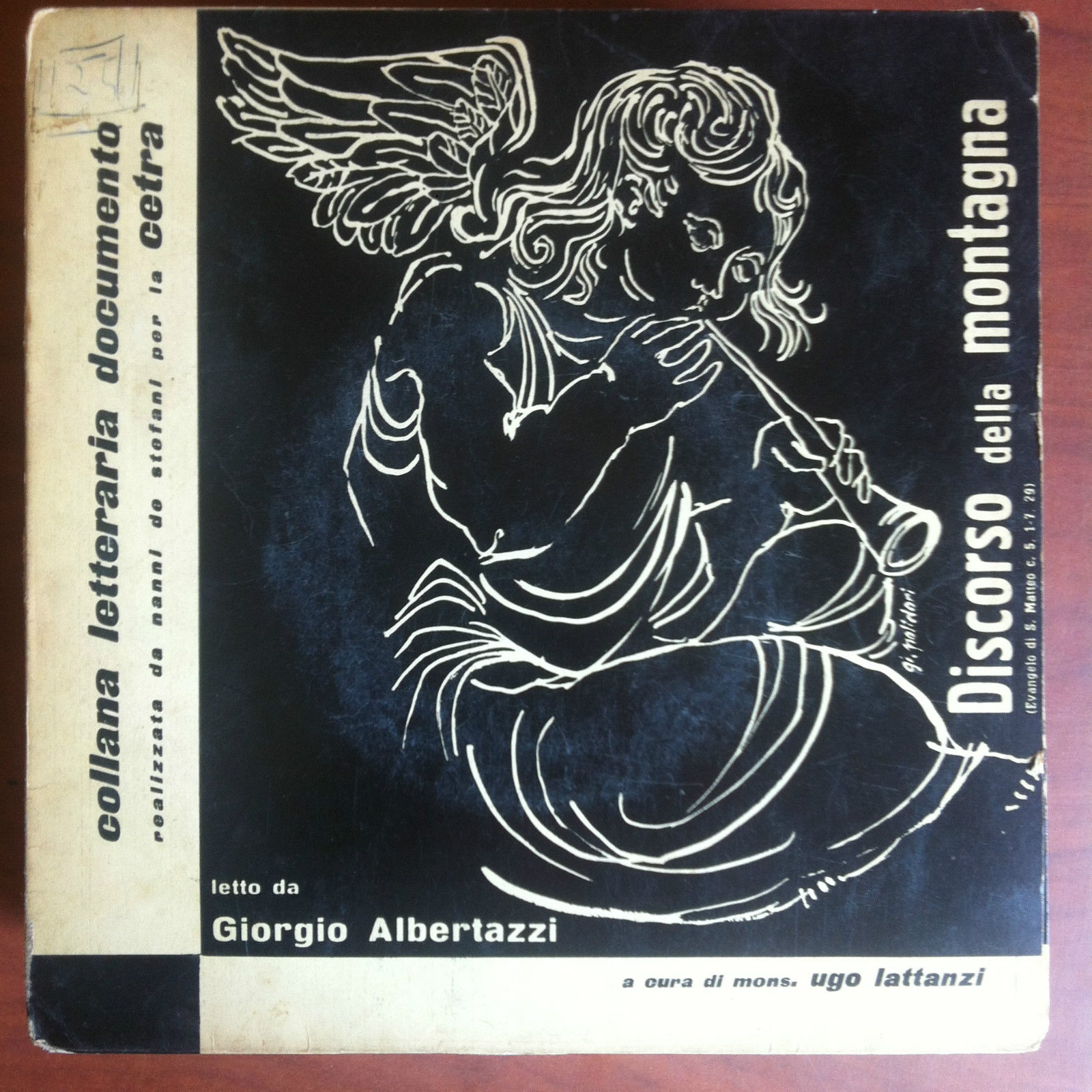 Vinile 45 giri Discorso della montagna G. Albertazzi Cover G. …