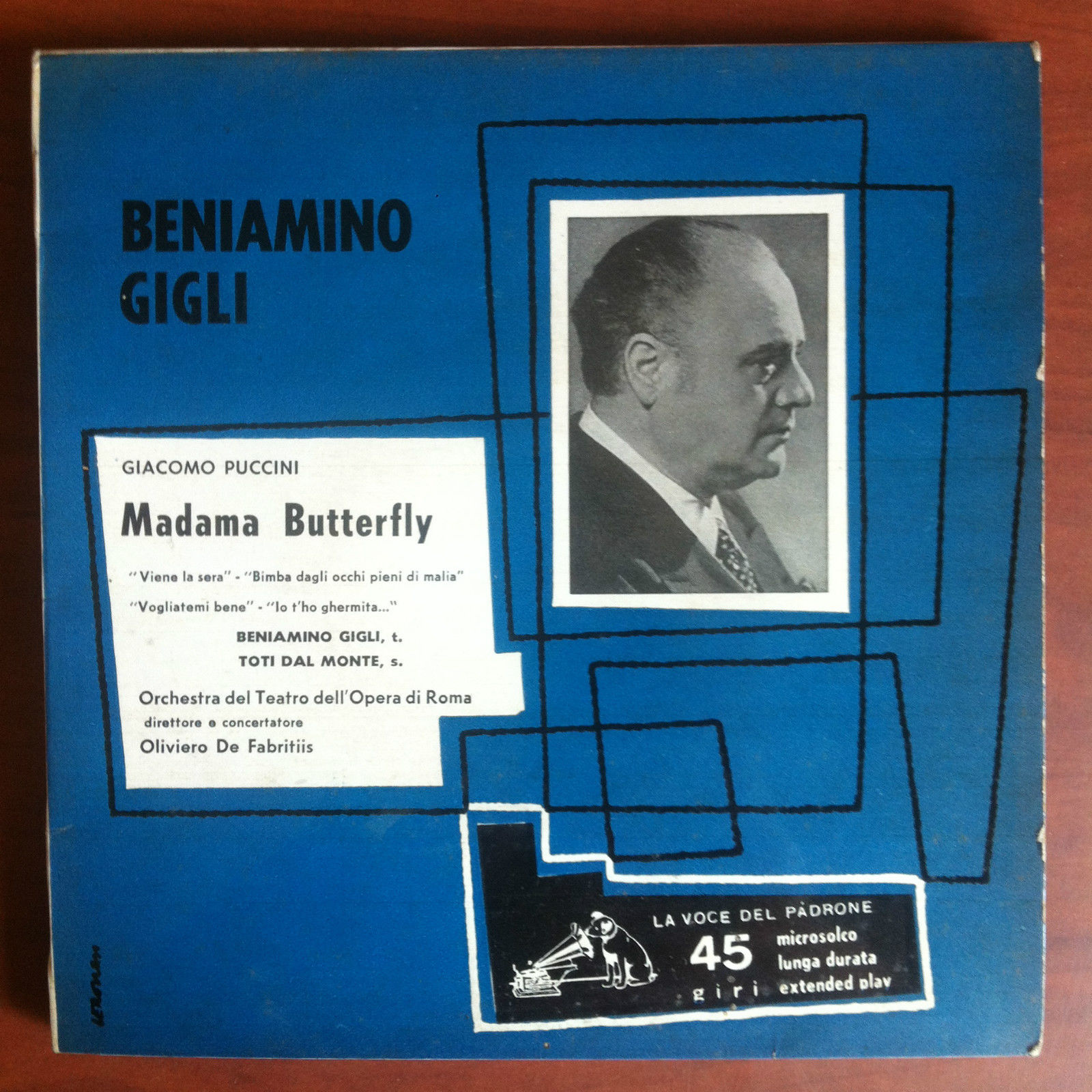 Vinile 45 giri Giacomo Puccini Madama Butterfly Beniamino Gigli - …