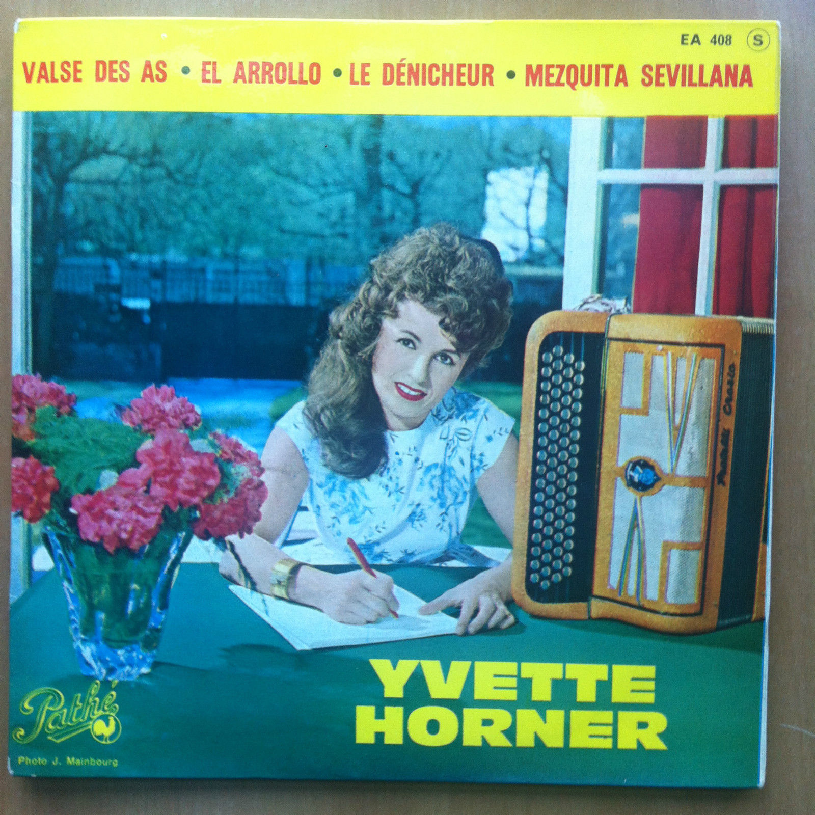 Vinile 45 giri Yvette Horner originale Pathé Cover by J. …