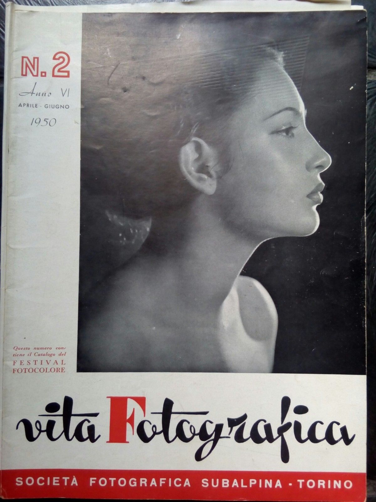 Vita Fotografica Anno VI n^2 aprile-giugno 1950 Cover: A. Korchid